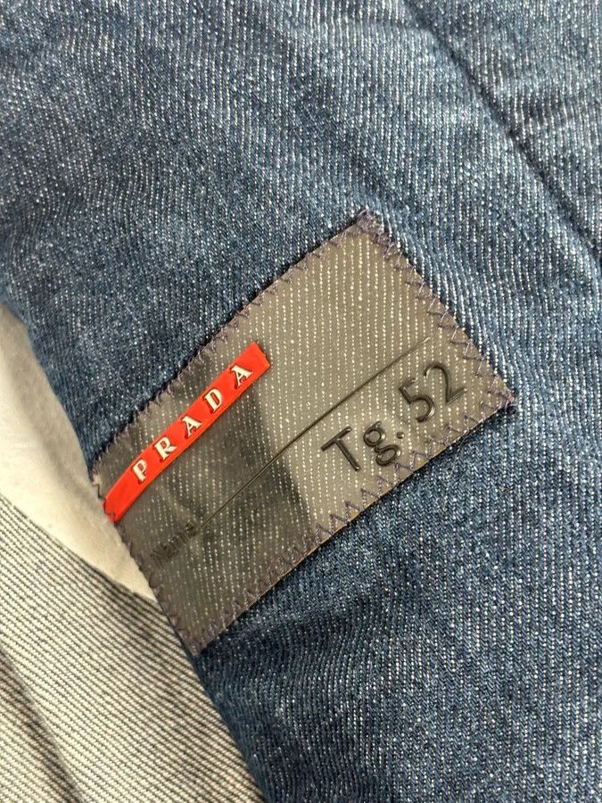 Prada 2000s Prada Blue Rock Denim Jacket Size US M / EU 48-50 / 2 - 11 Thumbnail