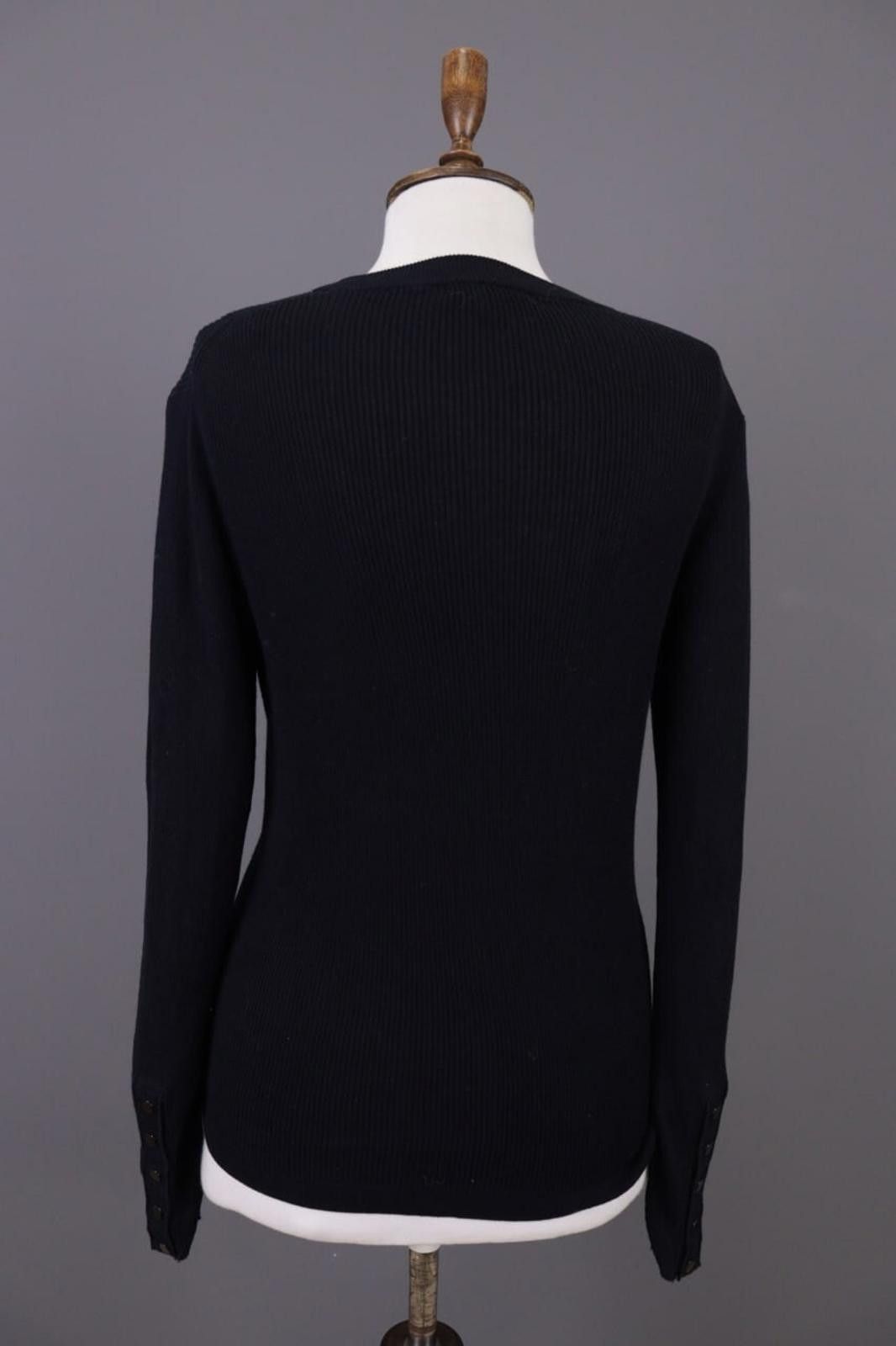 J.Crew J.Crew Black Ribbed Jumper Knit Sweater Size M Size M / US 6-8 / IT 42-44 - 10 Thumbnail