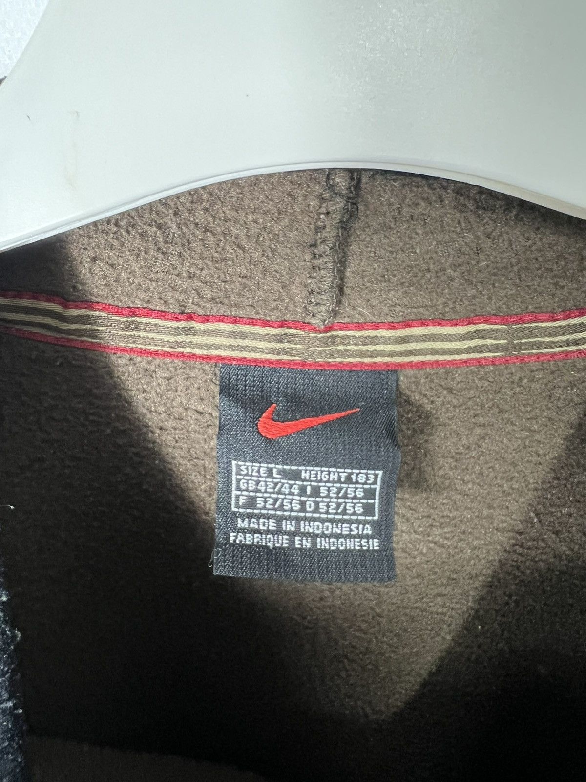 Nike Vintage rare Nike Centre Swoosh Oversized Fleece Sweatshirt Size US L / EU 52-54 / 3 - 5 Thumbnail