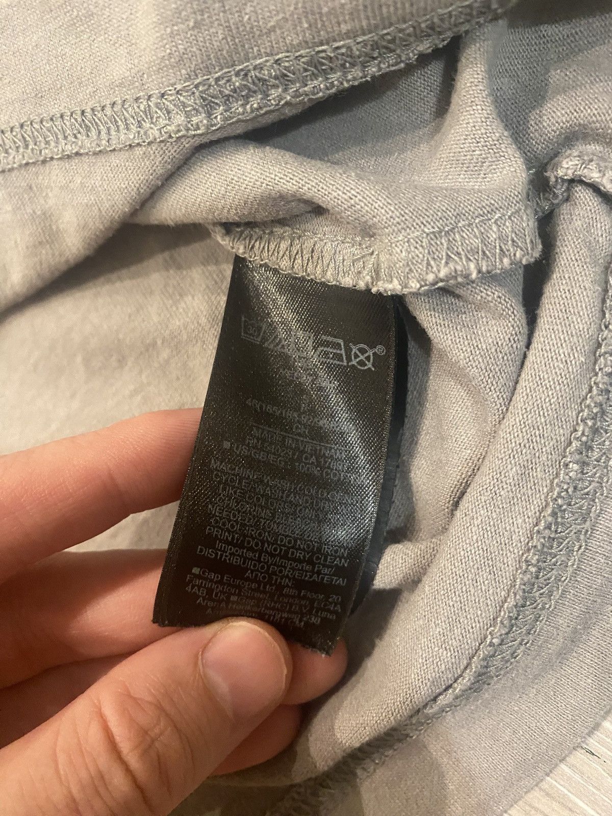 Yeezy Unreleased Yeezy x Gap Small Grey T-Shirt (2022) Size US S / EU 44-46 / 1 - 5 Thumbnail