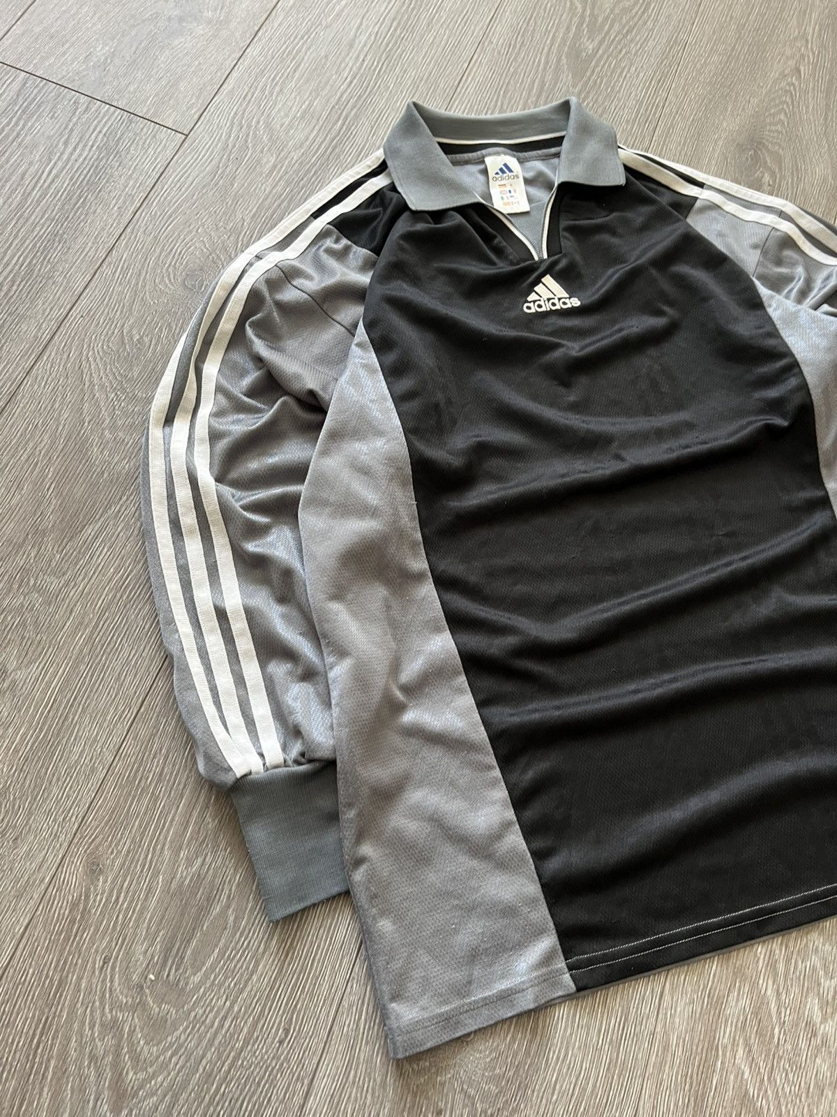 Adidas Vintage 90s Adidas Jersey Long Sleeve Soccer Football Size US M / EU 48-50 / 2 - 6 Thumbnail