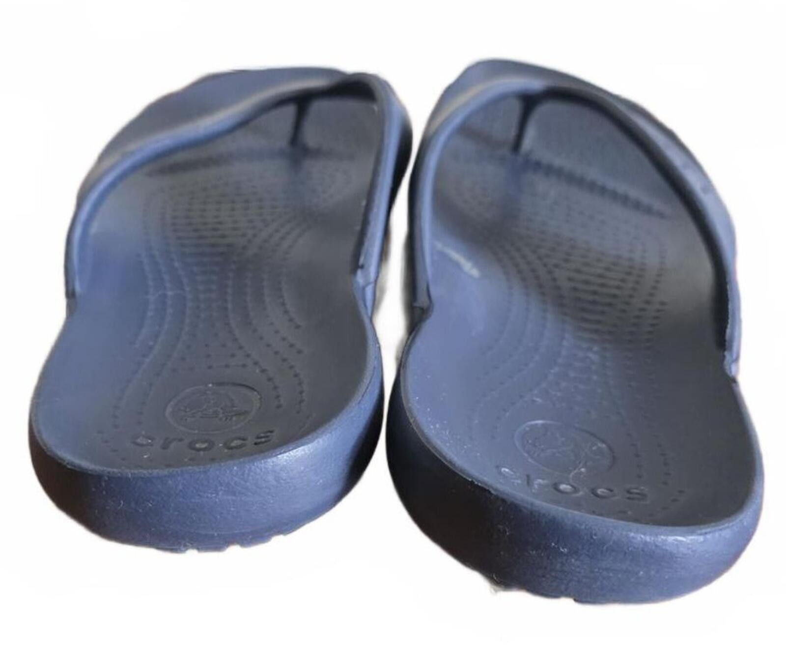 Crocs Crocs Kadee Navy Blue Classic Flip Flop Sandals Size 8 W 8 Size US 8 / IT 38 - 11 Thumbnail