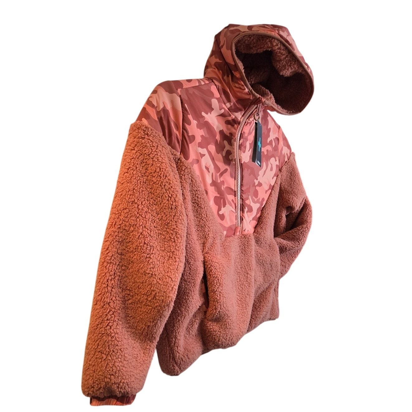 Other Outdoor Nation Sherpa Hoodie – Women’s Small Pink Camo NWT Size S / US 4 / IT 40 - 3 Thumbnail