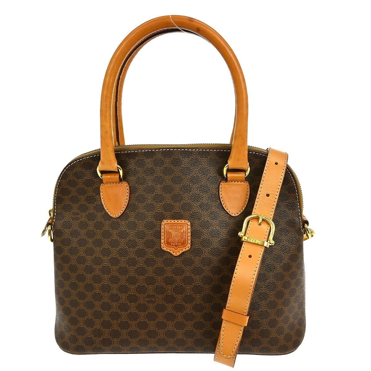 Celine Celine Vintage Macadam Handbag Canvas Size ONE SIZE - 1 Thumbnail