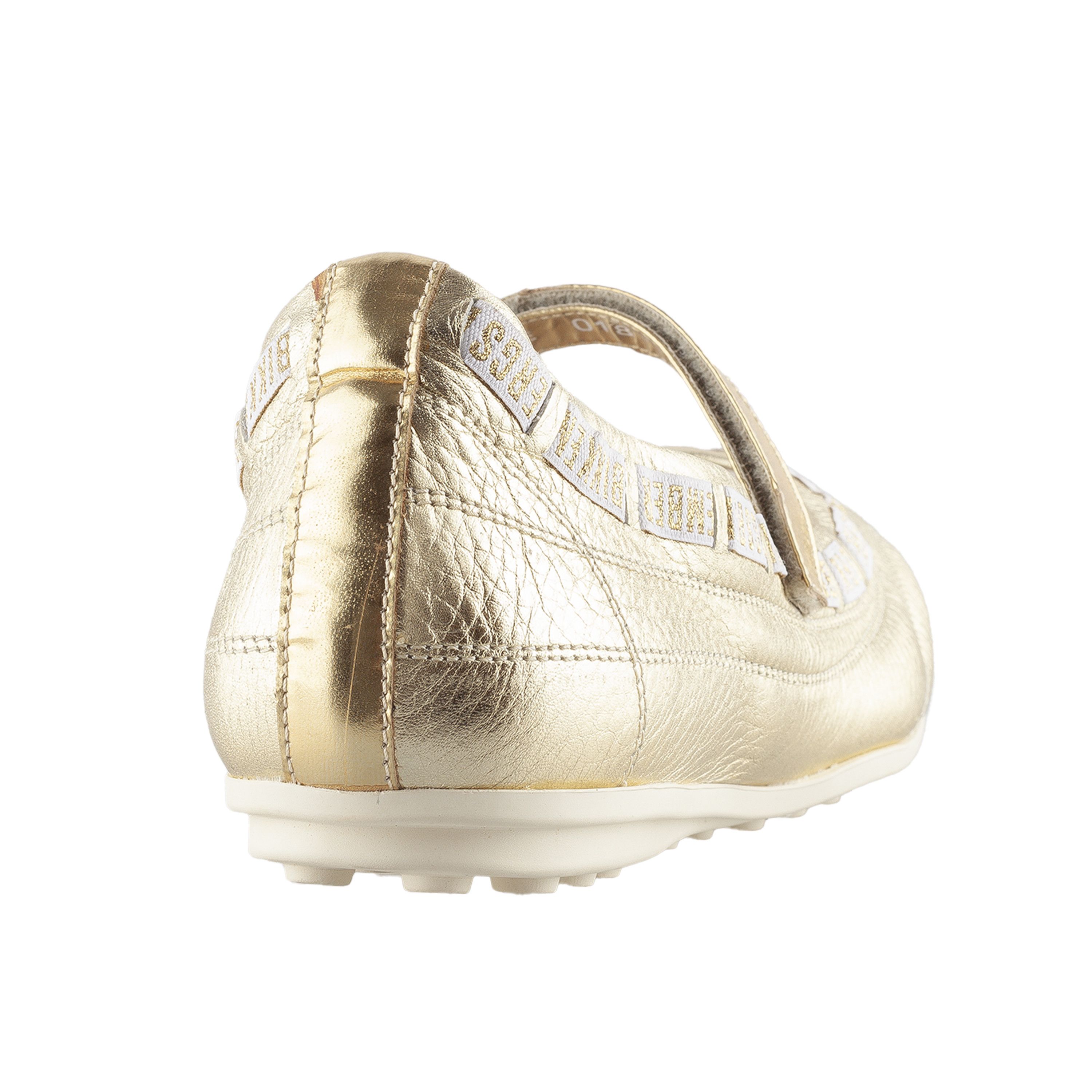 Dirk Bikkembergs × Vintage Dirk Bikkembergs Golden Ballet Flats (39 EU) Size US 8 / IT 38 - 4 Thumbnail