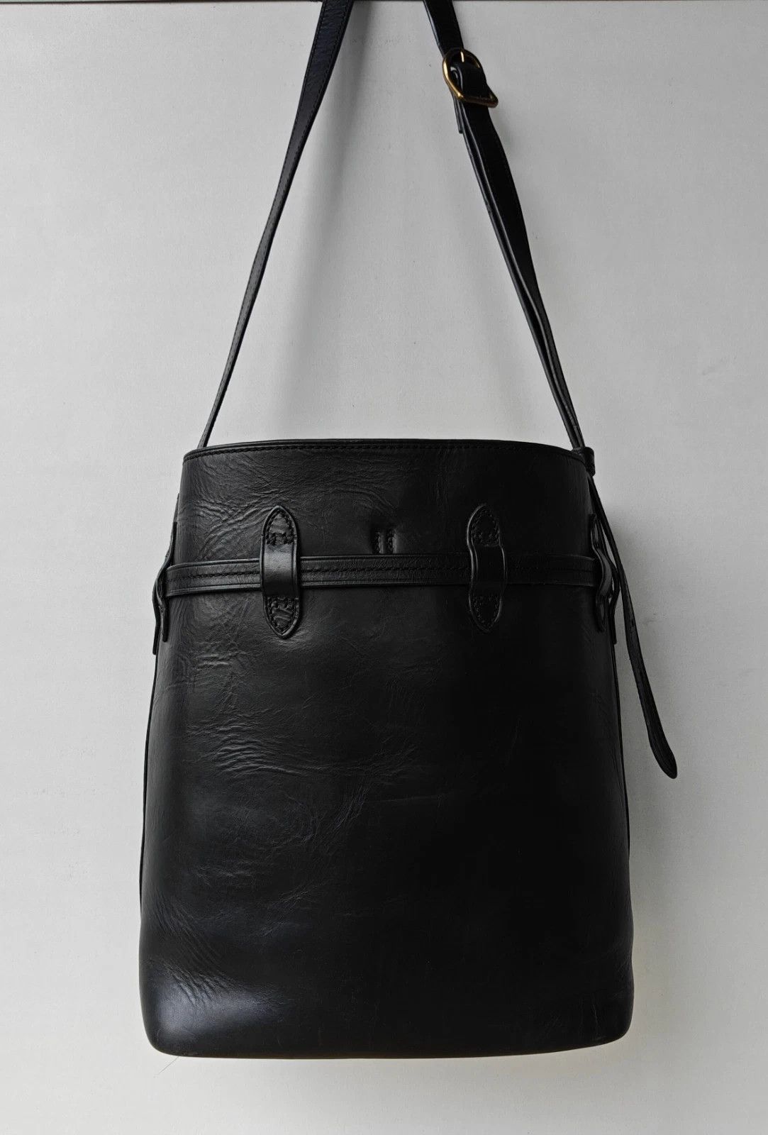 Polo Ralph Lauren Polo Ralph Lauren Bellport Leather Large Bucket Bag FTP 0002 Size ONE SIZE - 4 Thumbnail