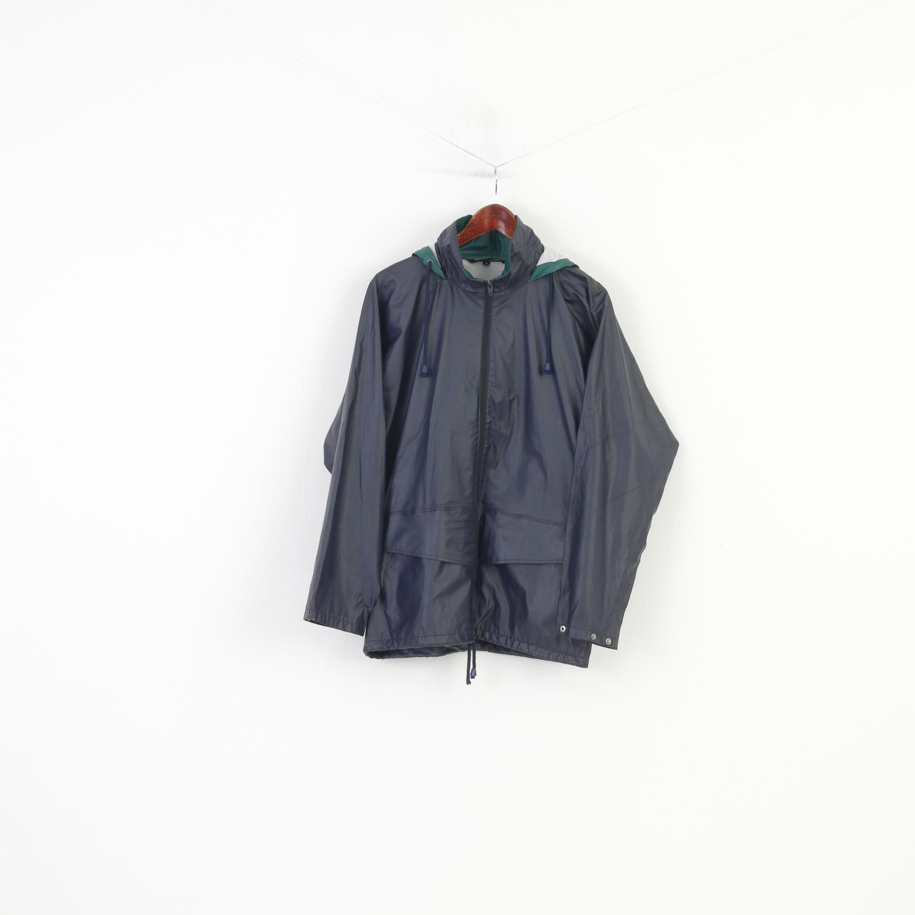 Helly Hansen × Vintage Helly Hansen Men S Jacket Navy Vintage Shiny 4010 Size US S / EU 44-46 / 1 - 1 Thumbnail