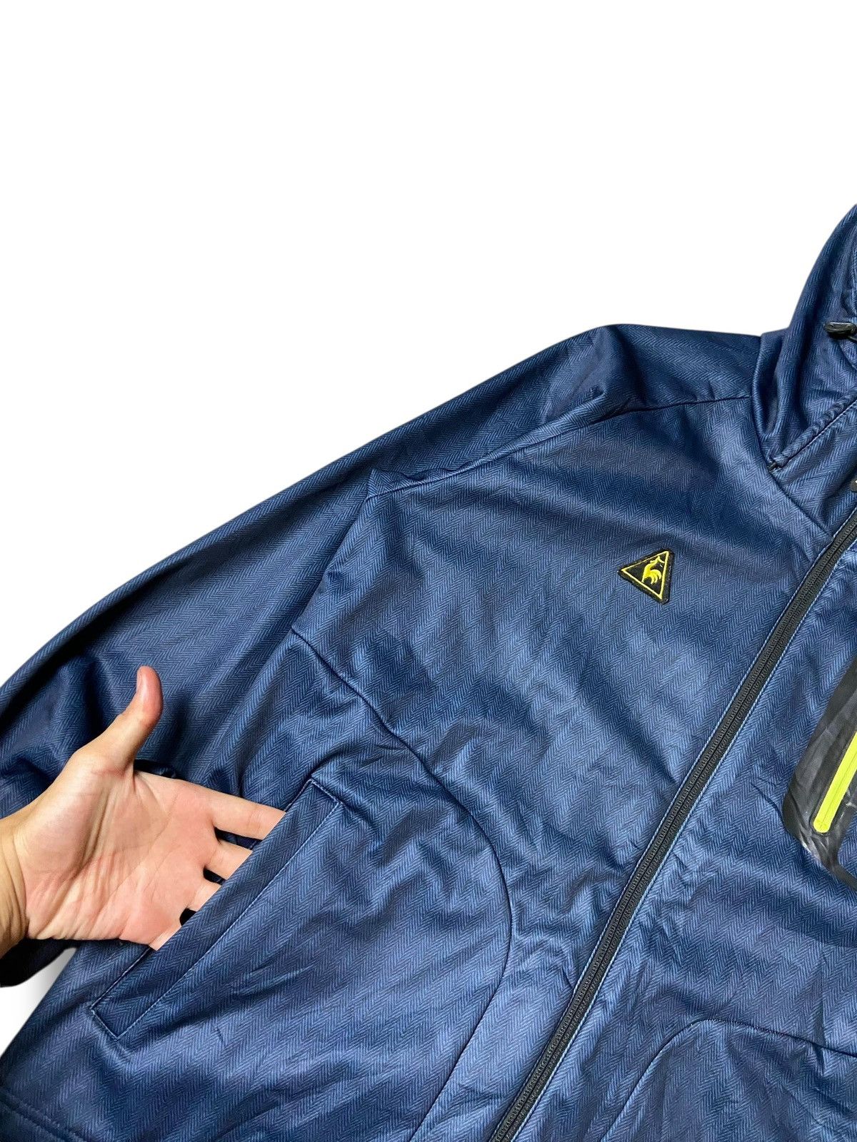 Japanese Brand × Le Coq Sportif × Vintage Lecoq Sportif Rain Revolution Hooded Jacket (121) Size US L / EU 52-54 / 3 - 4 Thumbnail