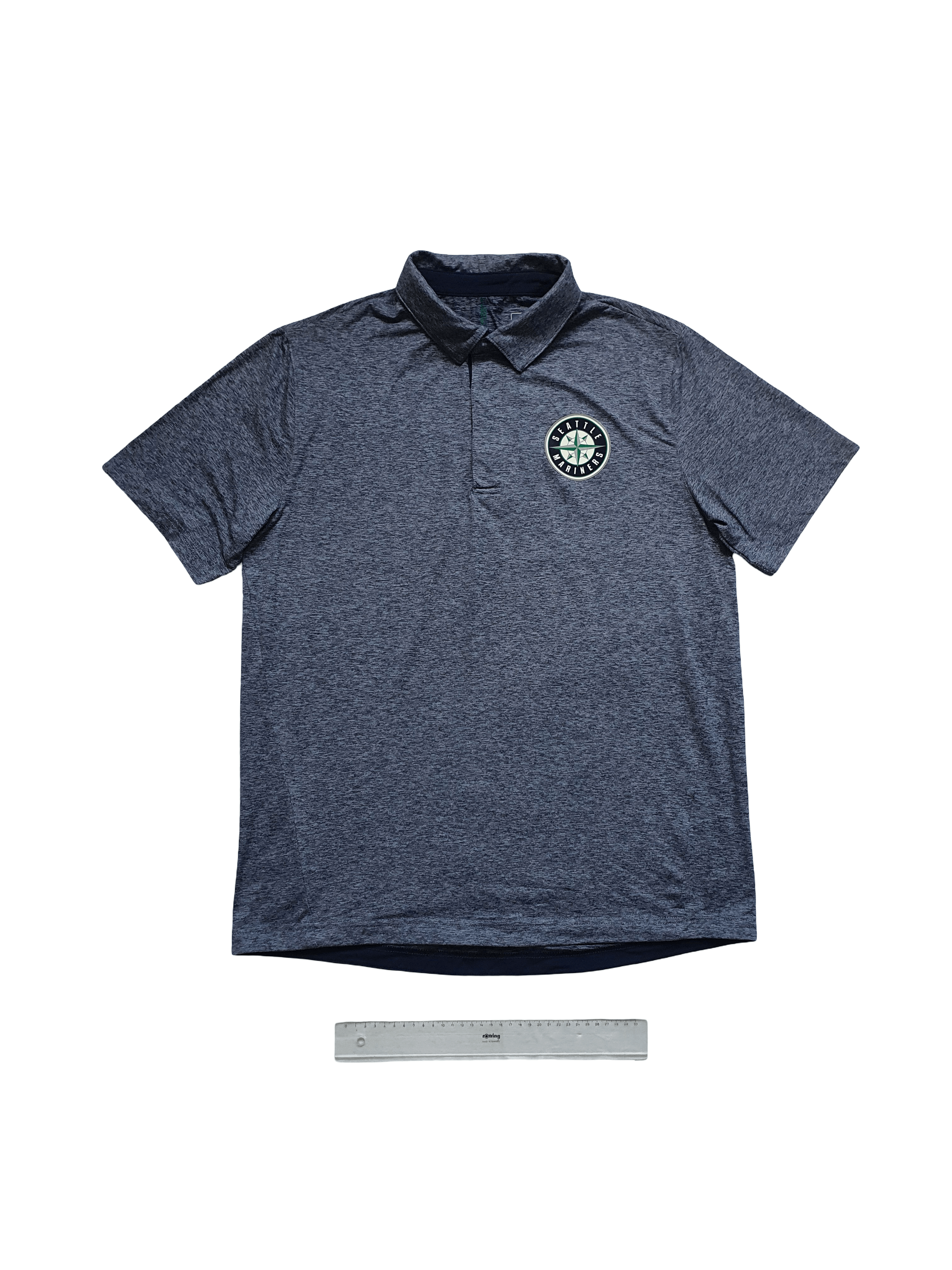 MLB SEATTLE MARINERS Official Technical Heather Polo Size US L / EU 52-54 / 3 - 1 Thumbnail