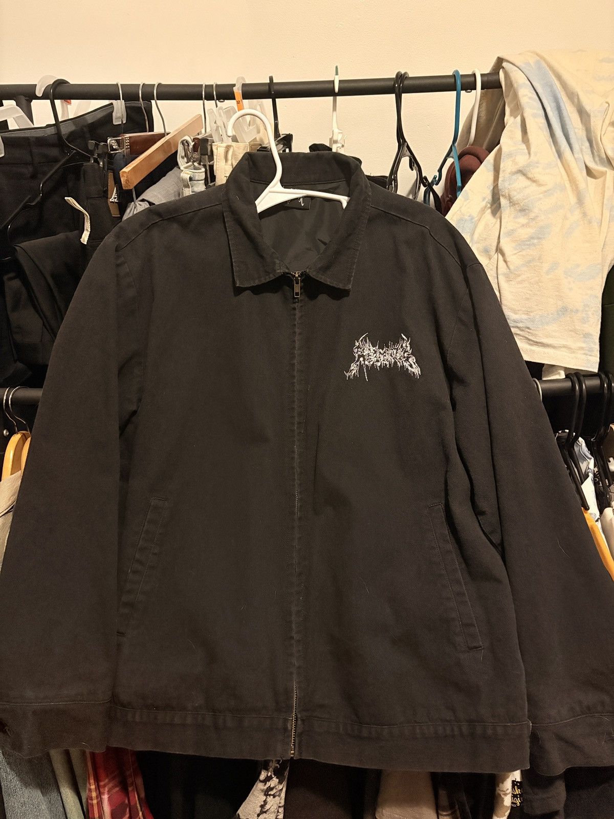 Revenge Revenge Skull Embroidery Jacket Size US XL / EU 56 / 4 - 1 Thumbnail