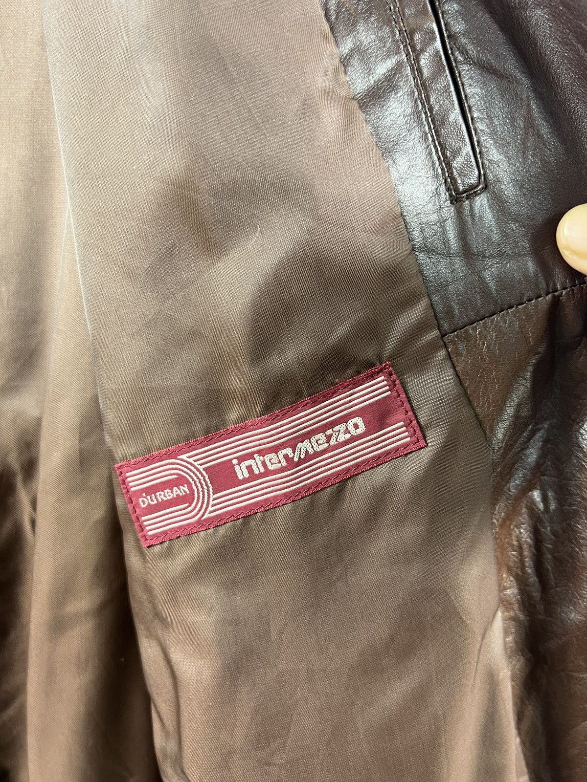 Other 🔥 LEATHER URBAN INTERMEZZO TRENCH COAT Size US S / EU 44-46 / 1 - 14 Thumbnail