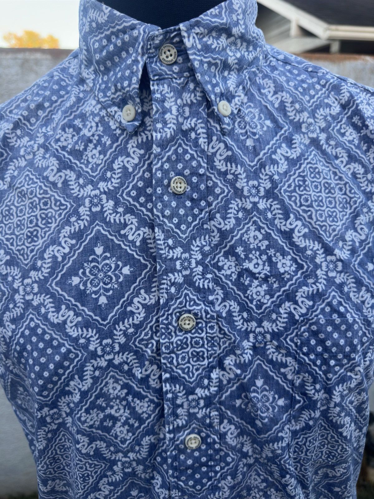 Reyn Spooner PreOwned Reyn Spooner Classic Blue Hawaiian Print Men's S Size US S / EU 44-46 / 1 - 3 Thumbnail