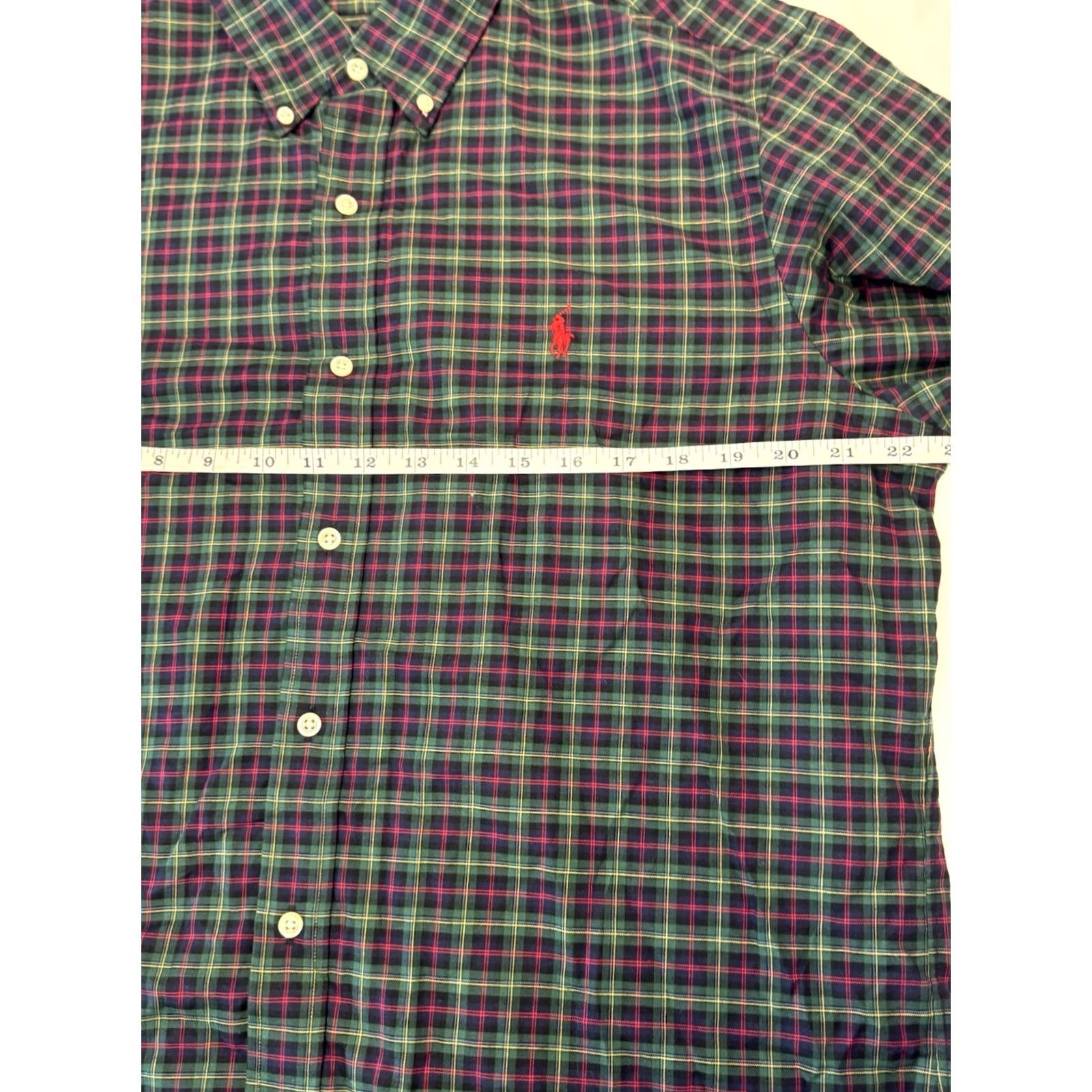 Ralph Lauren Ralph Lauren Shirt Green Button-Down Plaid Classic Preppy Mens L Size US L / EU 52-54 / 3 - 4 Thumbnail