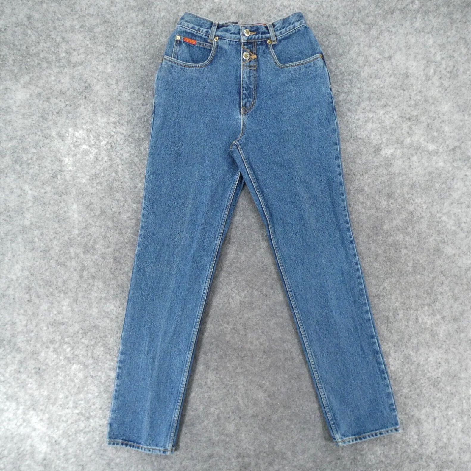 image of Vintage Lawman High Rise Jeans Womens 5 Juniors Superior Fit 90's Rodeo Western in White