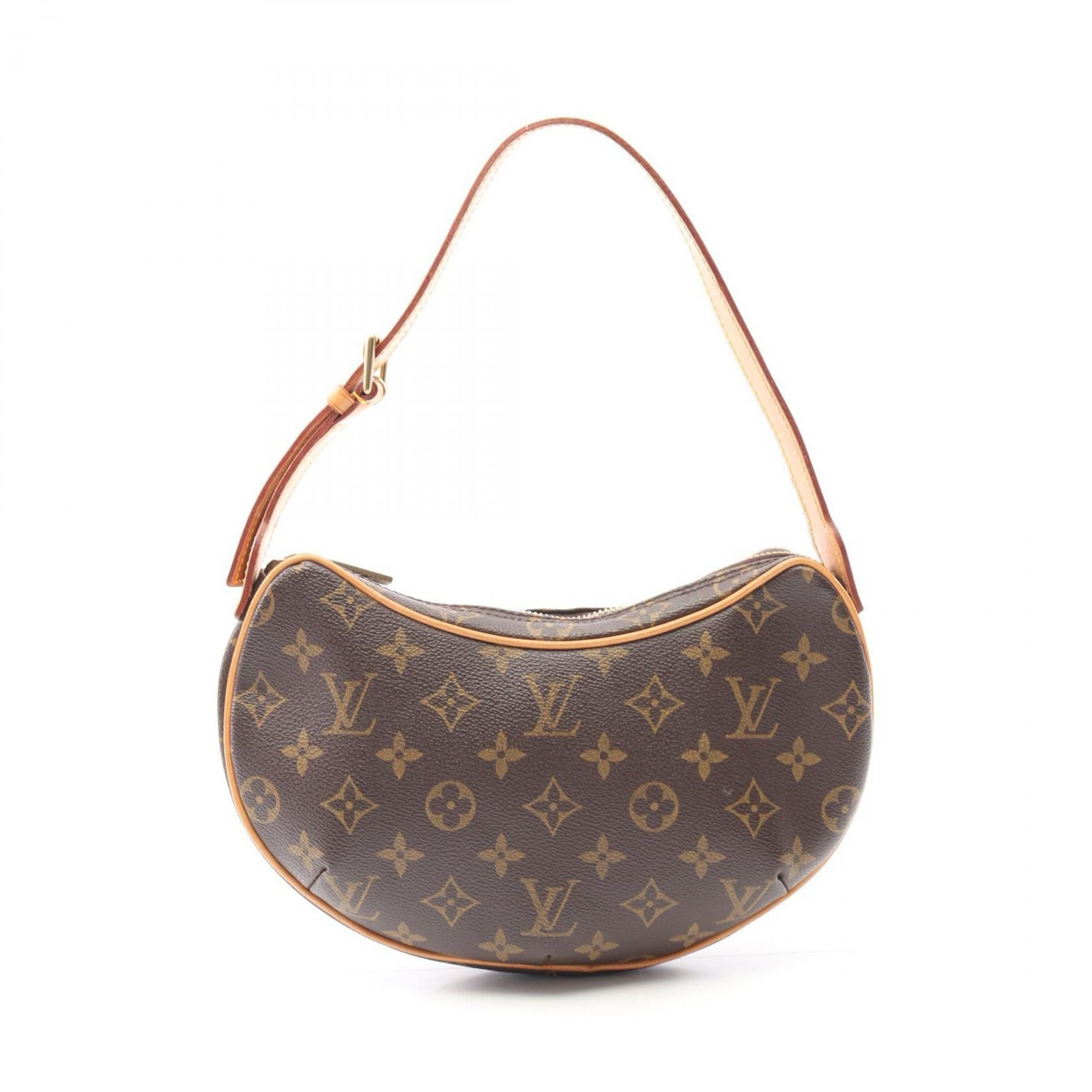 Louis Vuitton Louis Vuitton Pochette Croissant Monogram Shoulder Bag Canvas Shoulder Bag M51510 in Brown, Women's
