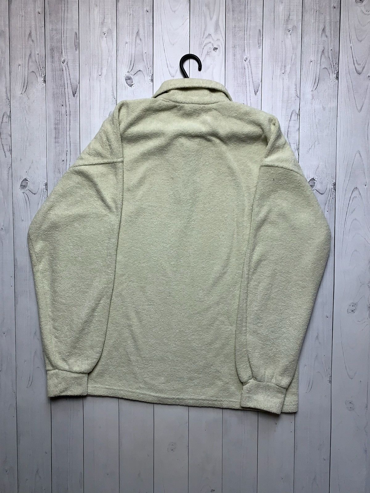 Vintage Vintage Nike Zip 1/4 Sweatshirt logo size XL Beige Size US XL / EU 56 / 4 - 4 Thumbnail