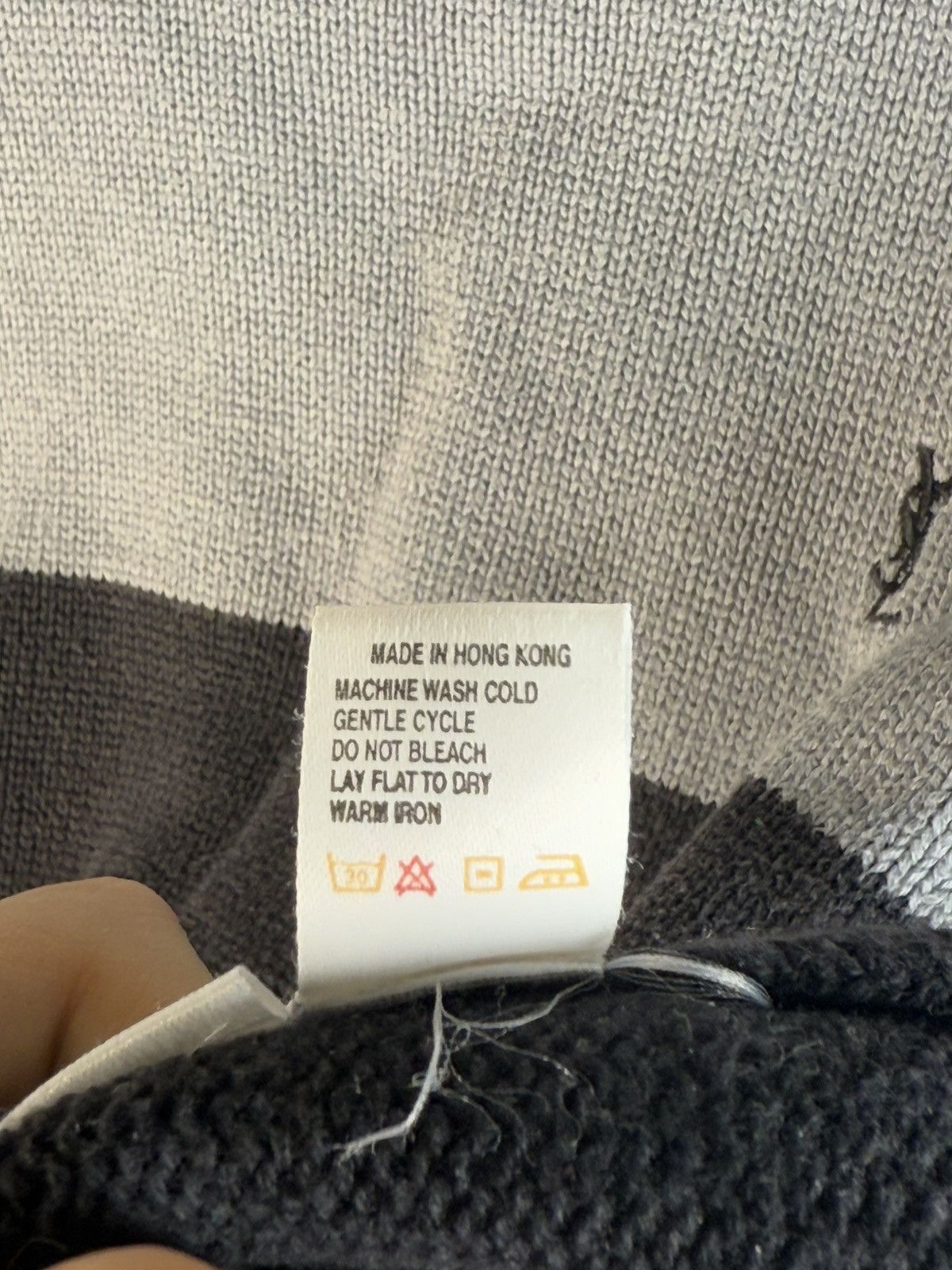 Yves Saint Laurent Grey/Black YSL Sweater Turtleneck Knit Size US XL / EU 56 / 4 - 6 Thumbnail