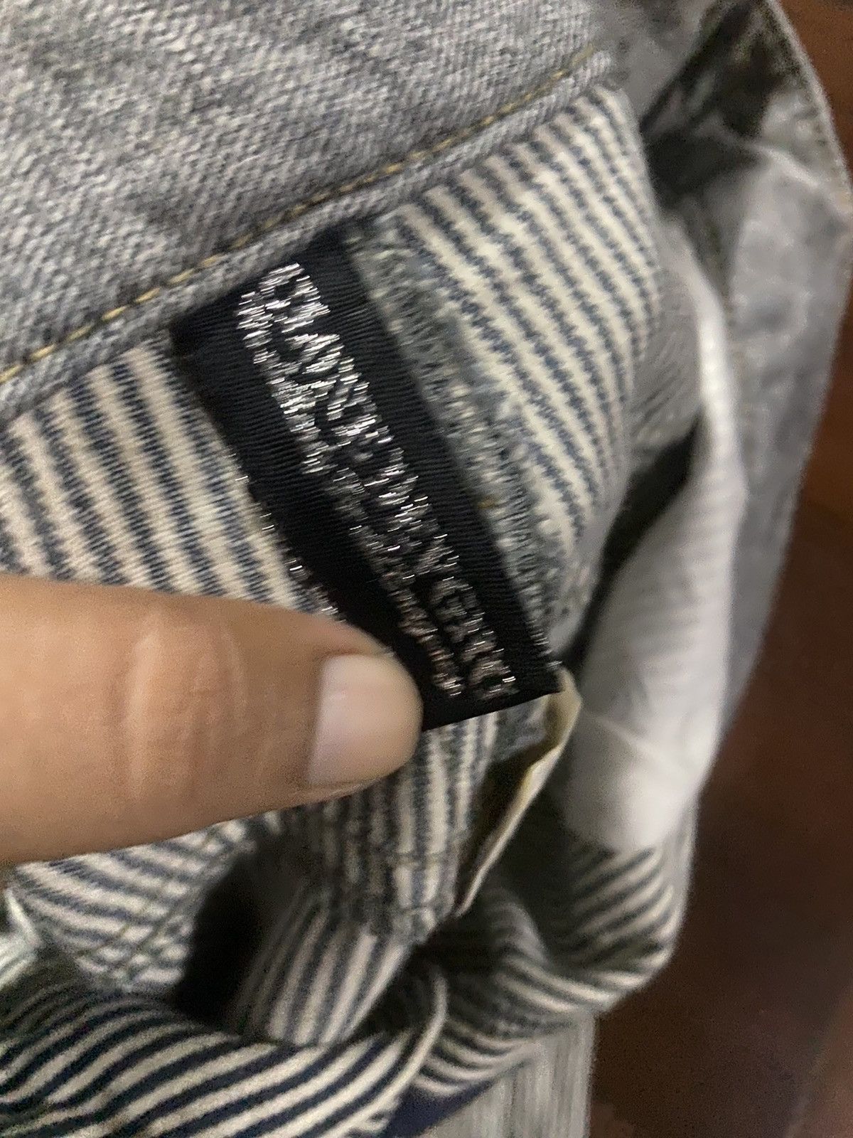 If Six Was Nine FIRE 🔥 CLONE Hickory I LOVE PEACE ☮️ SURF Japan Denim Jeans Size US 34 / EU 50 - 16 Thumbnail