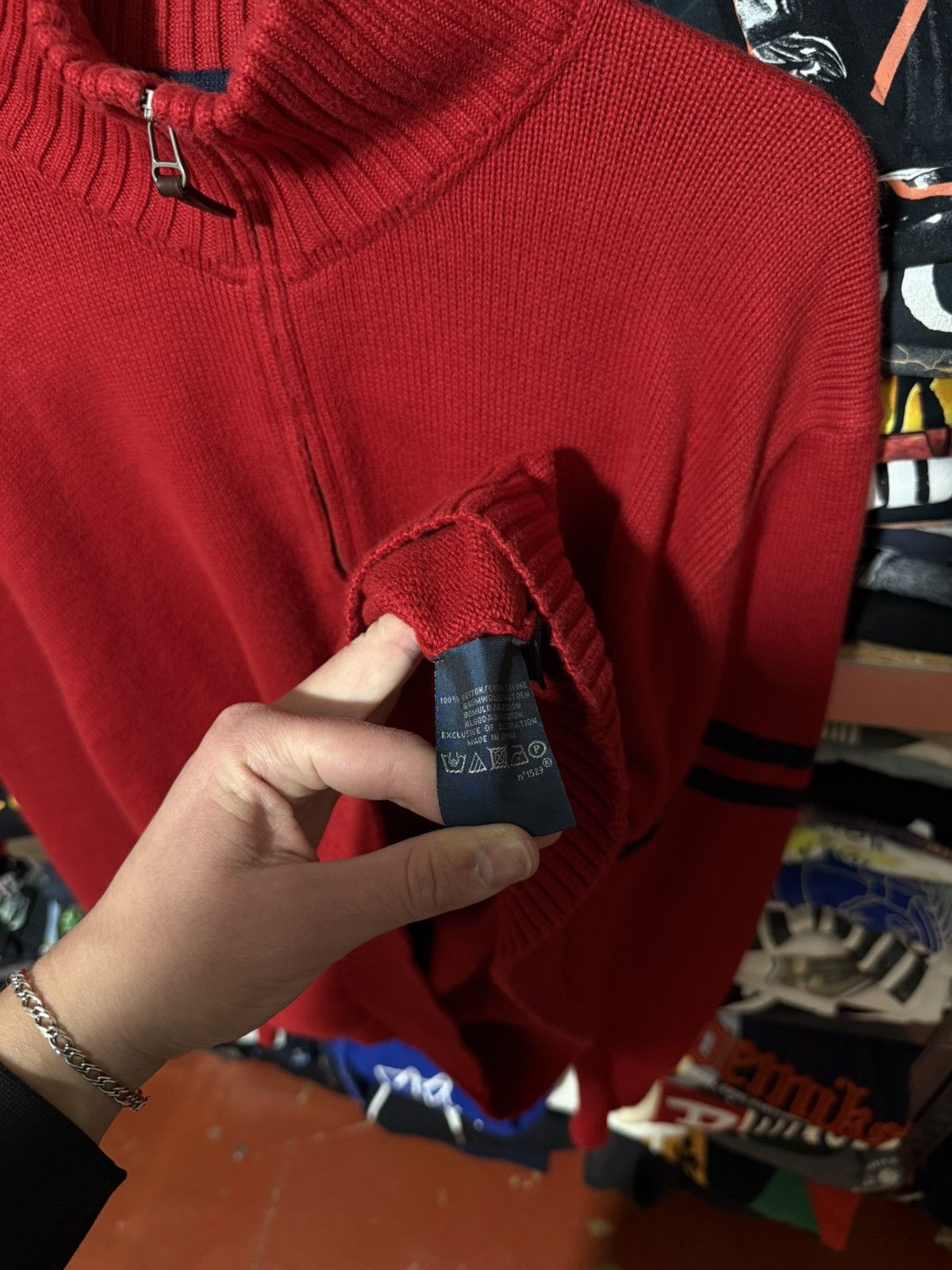Polo Ralph Lauren Vintage 90’s Polo Ralph Lauren 1/4 Zip Knit Sweater Y2K Hype Size US XXL / EU 58 / 5 - 6 Thumbnail