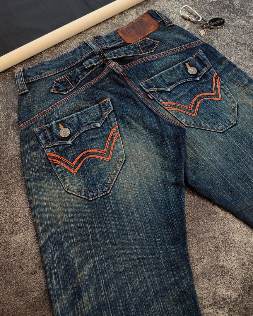 Hysteric Glamour × Japanese Brand × Tornado Mart 💥Flare⭐Edwin Jeans flare denim nice design Size US 29 - 7 Thumbnail