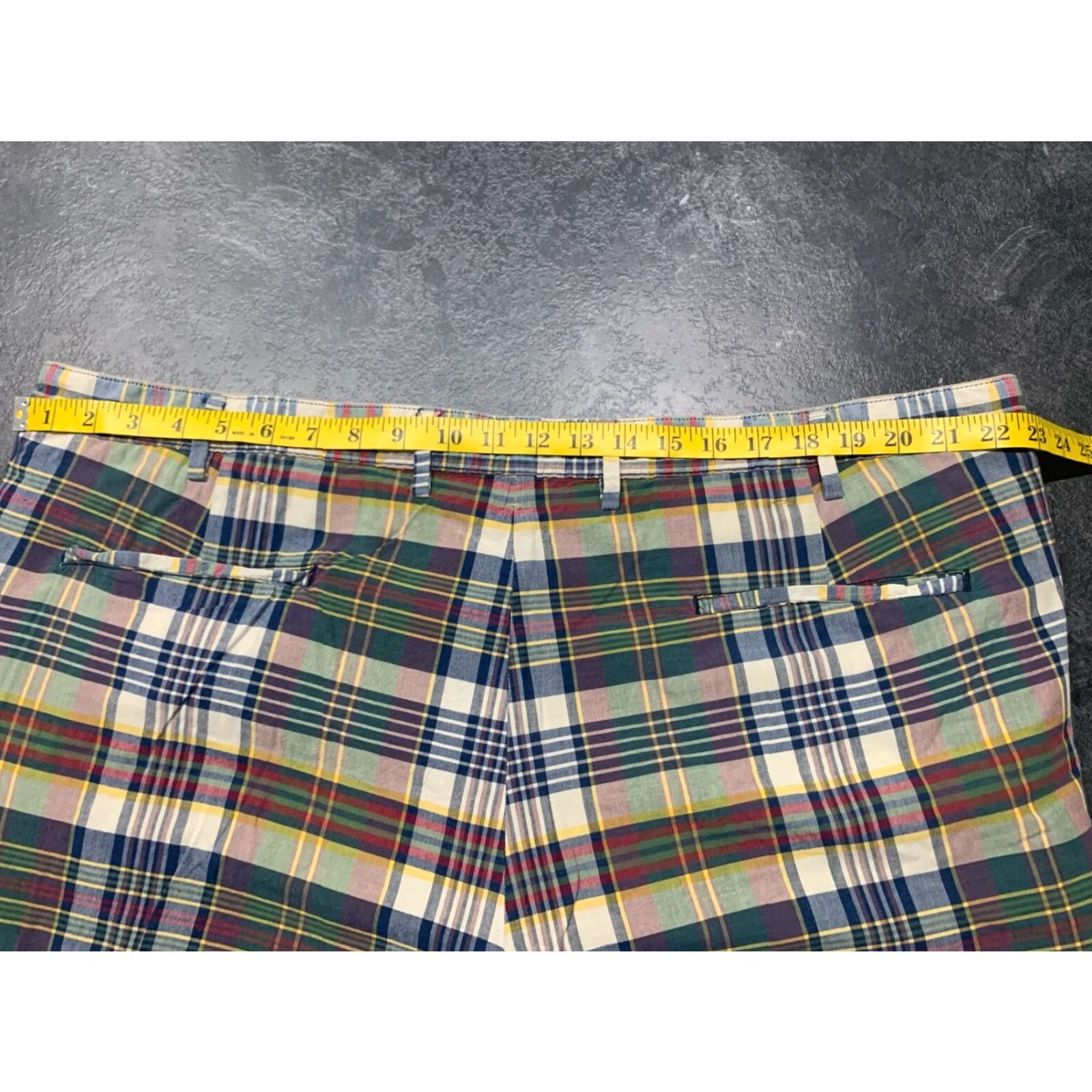 Polo Ralph Lauren VINTAGE Polo Ralph Lauren Reversible Shorts Men 46 Big & Tall Chino Outdoor Plaid Khaki Size US XXL / EU 58 / 5 - 7 Thumbnail