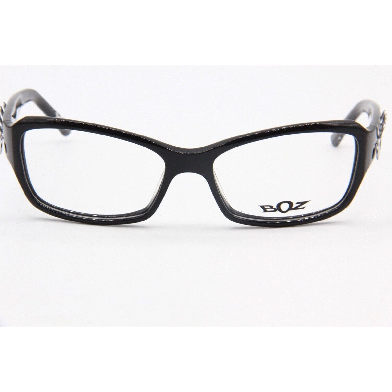 J.F. REY BOZ NICOLE 0000 BLACK AUTHENTIC EYEGLASSES FRAME RX 55-16 Size ONE SIZE - 4 Thumbnail