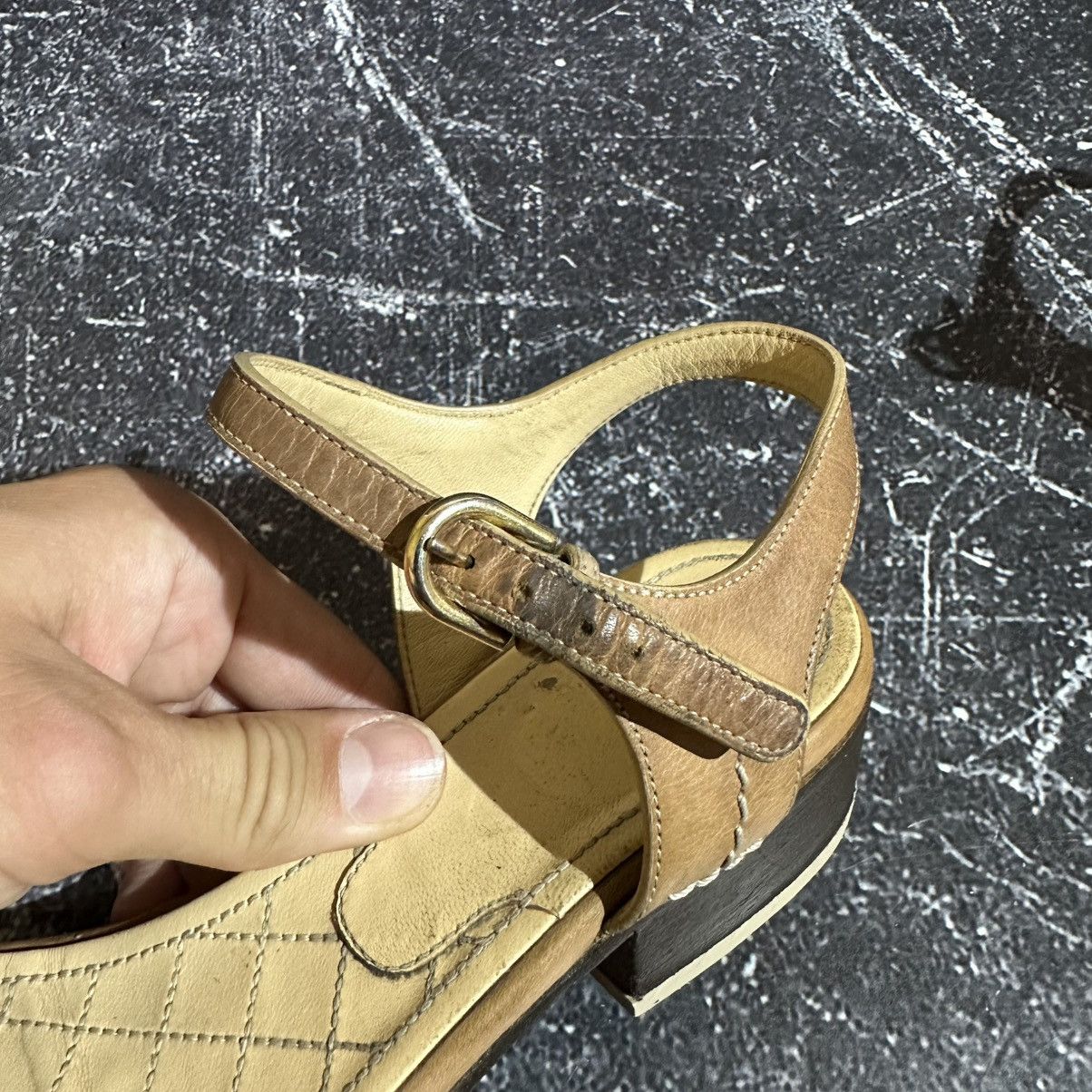 Chanel VINTAGE CHANEL - Women’s Leather Sandals Size 39.5 Size US 9.5 / IT 39.5 - 20 Thumbnail