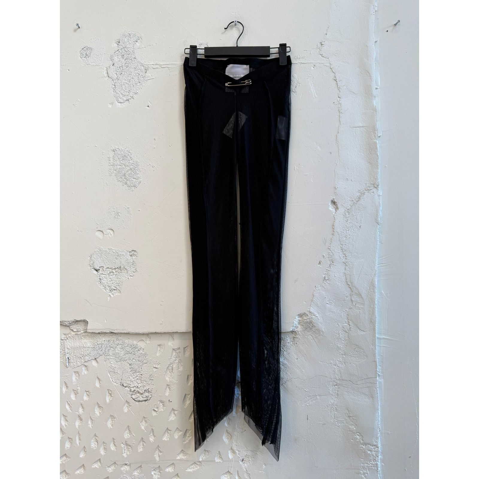 SAMI MIRO VINTAGE Sami Miro Vintage Asymmetric Sheer Mesh Pants Size 26" / US 2 / IT 38 - 1 Thumbnail