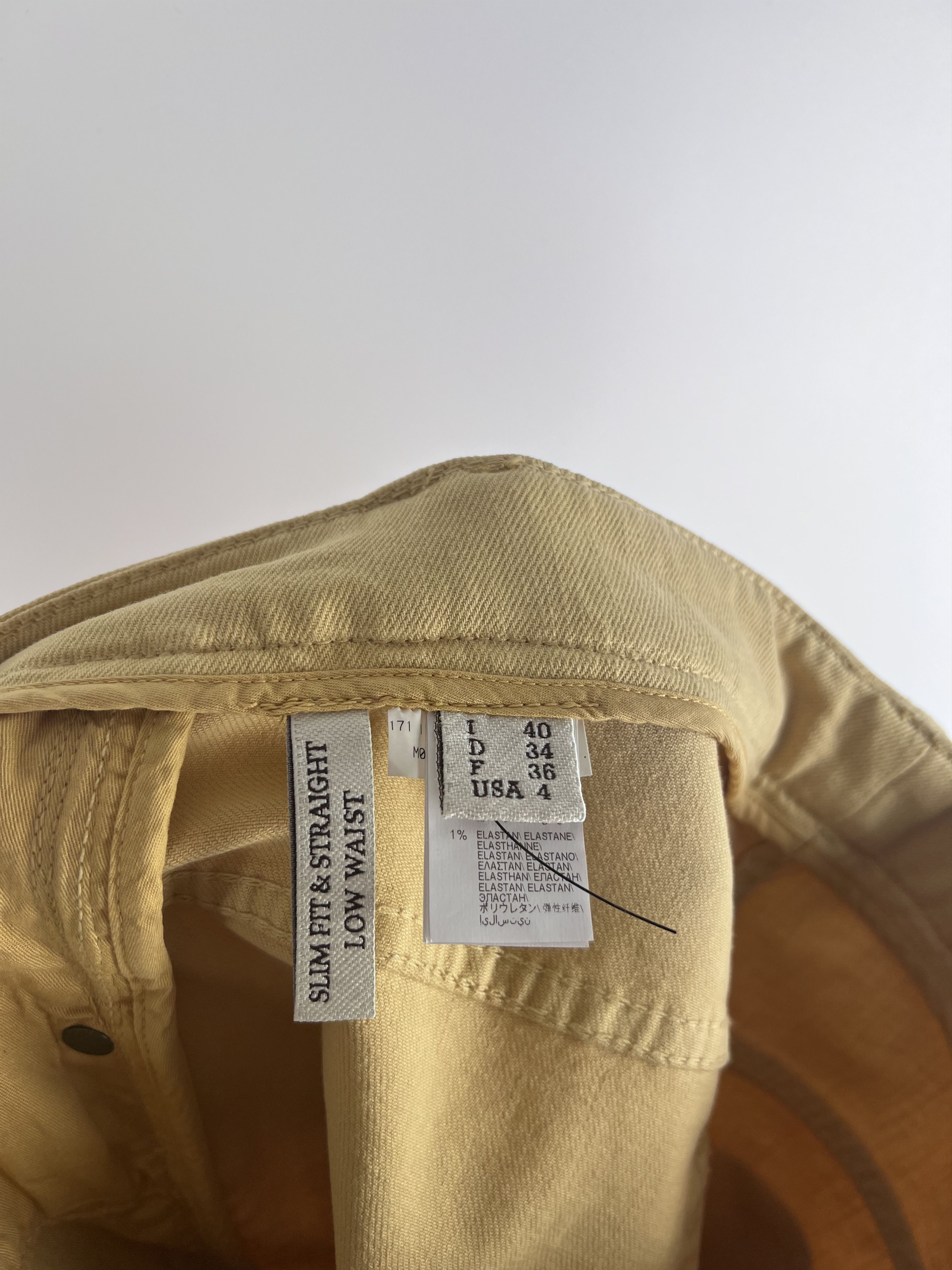 Brunello Cucinelli Brunello Cucinelli Yellow Cropped Jeans Womens Size IT40 Size 27" / US 4 / IT 40 - 7 Thumbnail