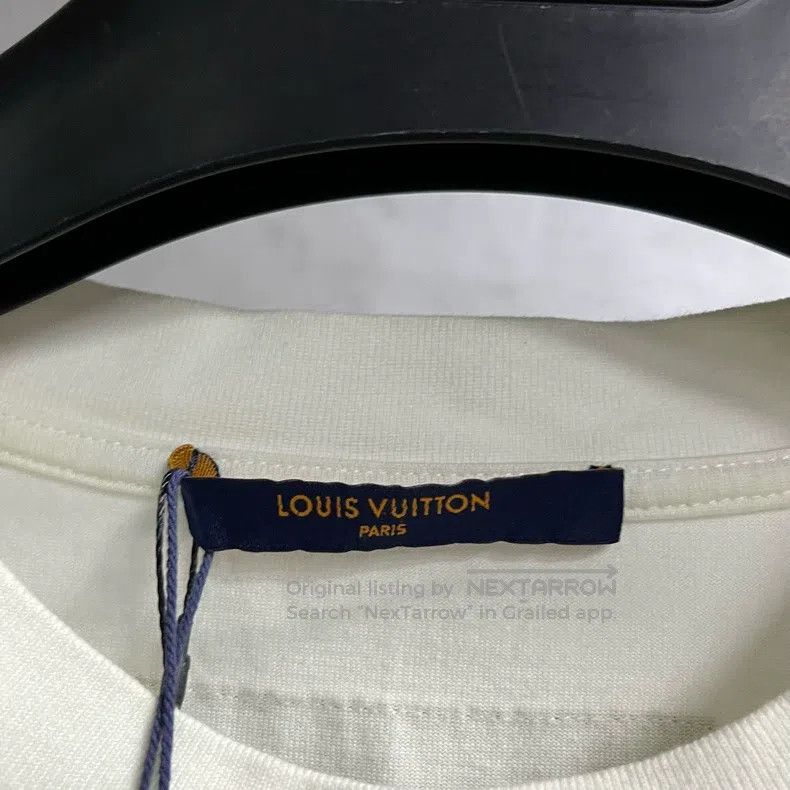 Louis Vuitton Louis Vuitton White Neon Worker Graphic Printed Crew Neck Size US L / EU 52-54 / 3 - 2 Thumbnail