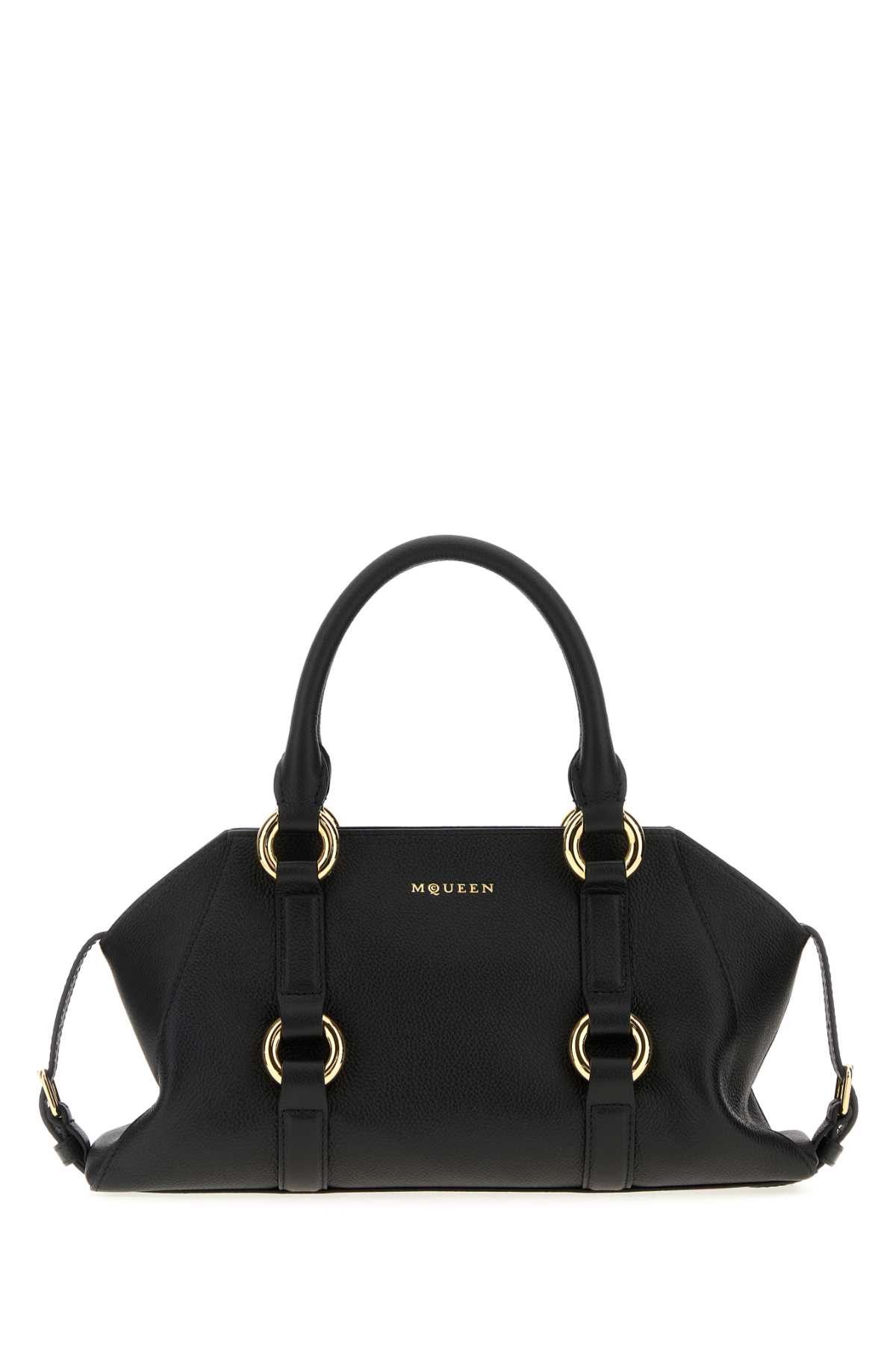 Alexander McQueen Black Leather Small Farringdon Handbag Size ONE SIZE - 1 Thumbnail