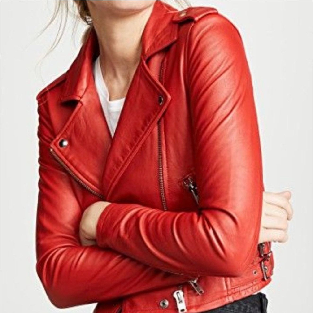 Iro IRO Ashville Lambskin Leather Jacket $1200 size 0 Size XS / US 0-2 / IT 36-38 - 1 Thumbnail