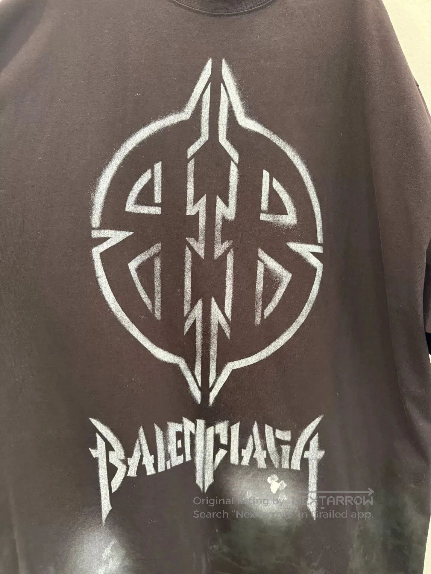 Balenciaga Balenciaga Rock Shield Logo Faded Black Tee. Size US L / EU 52-54 / 3 - 4 Thumbnail
