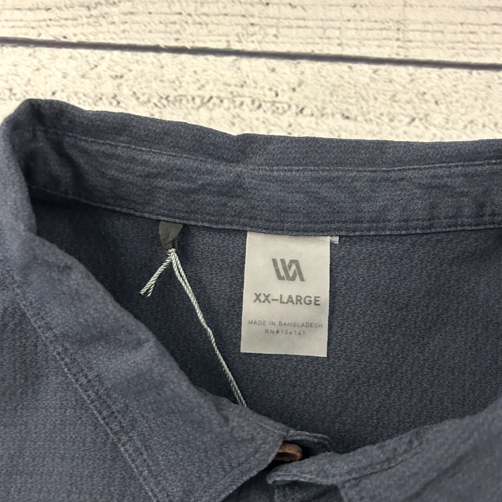 Vintage VRST Long Sleeve Button Front Shirt Men 2XL Ardosia Slate Darker Gray Vintage New? Size US XXL / EU 58 / 5 - 2 Thumbnail