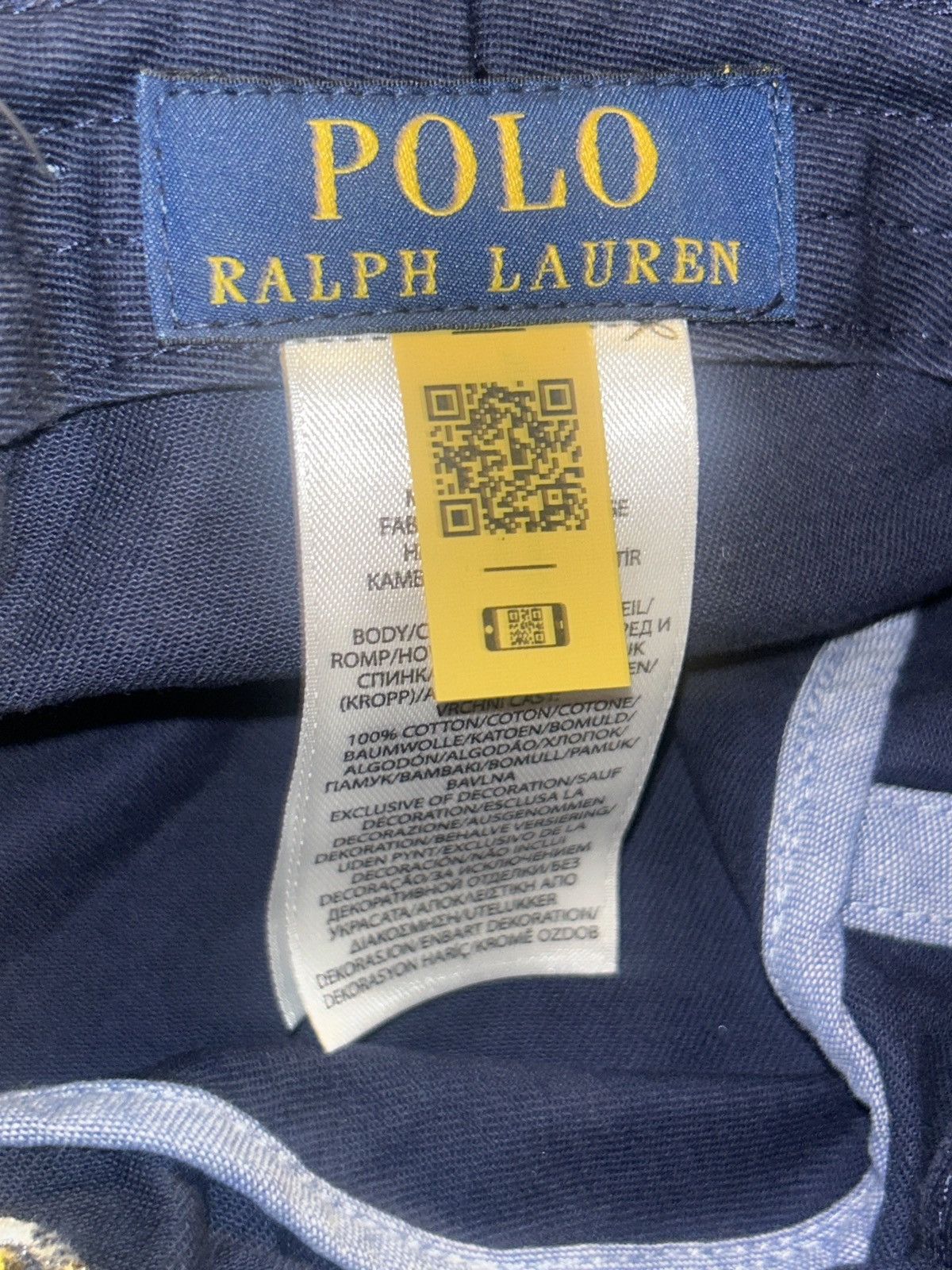 Polo Ralph Lauren Polo Bear Twill Bucket Hat Navy size S/M Size ONE SIZE - 3 Thumbnail