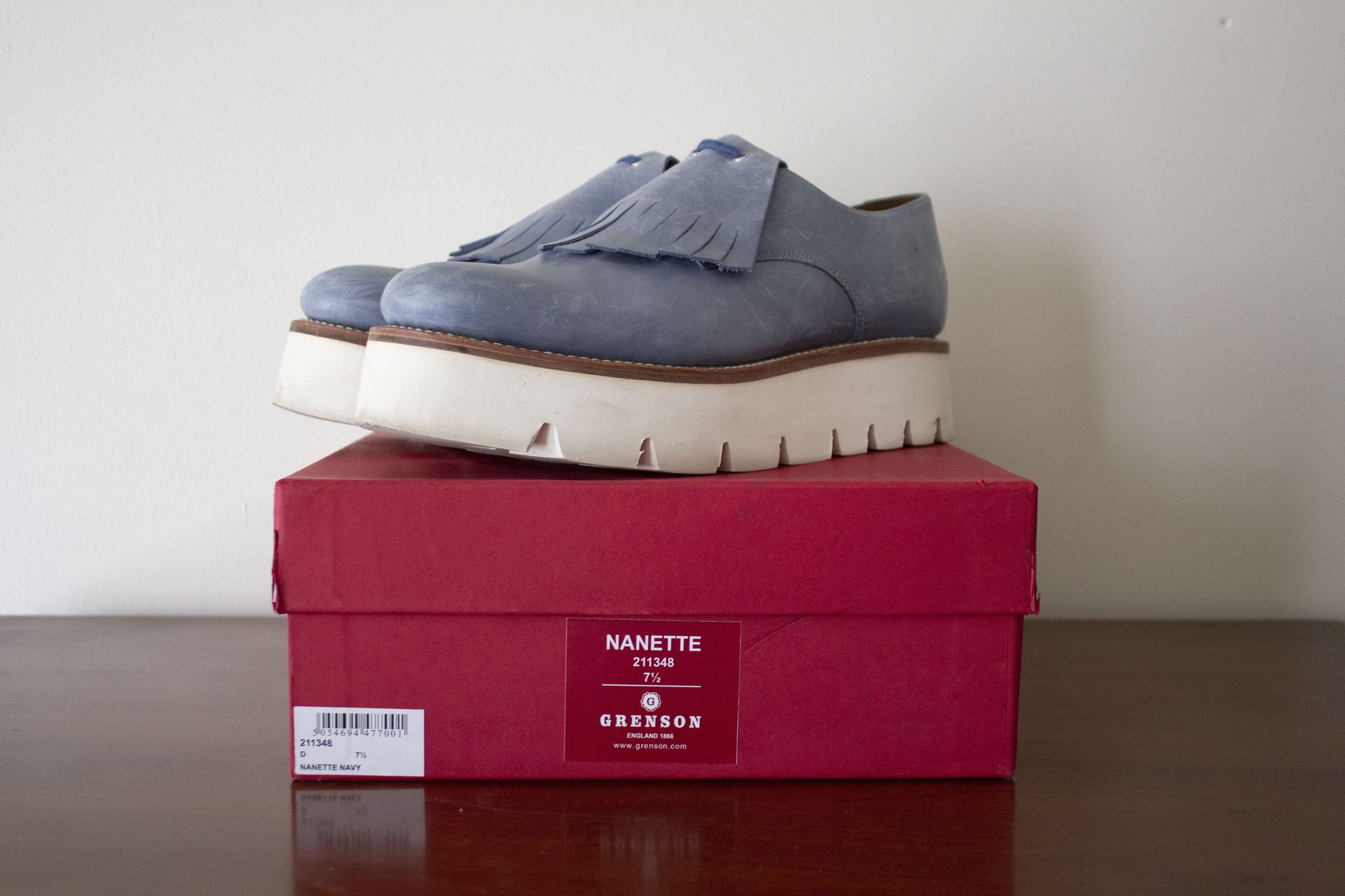 Grenson Grenson Light Blue Tassel Platform Loafer Size US 10 / IT 40 - 18 Thumbnail