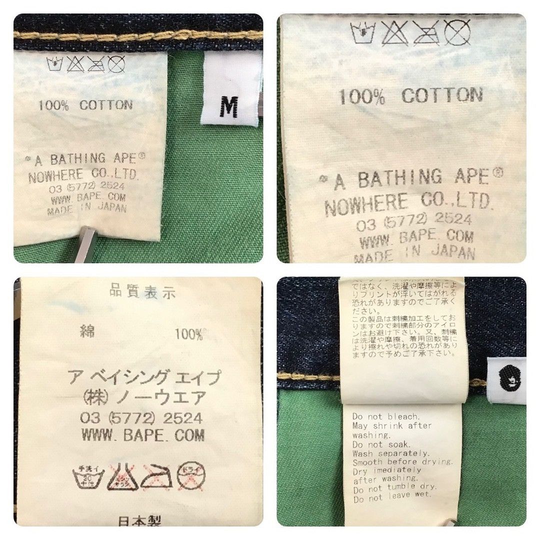 Bape Fire BAPE STA denim shorts a bathing ape star NIGO ★size M Size US 32 / EU 48 - 7 Thumbnail
