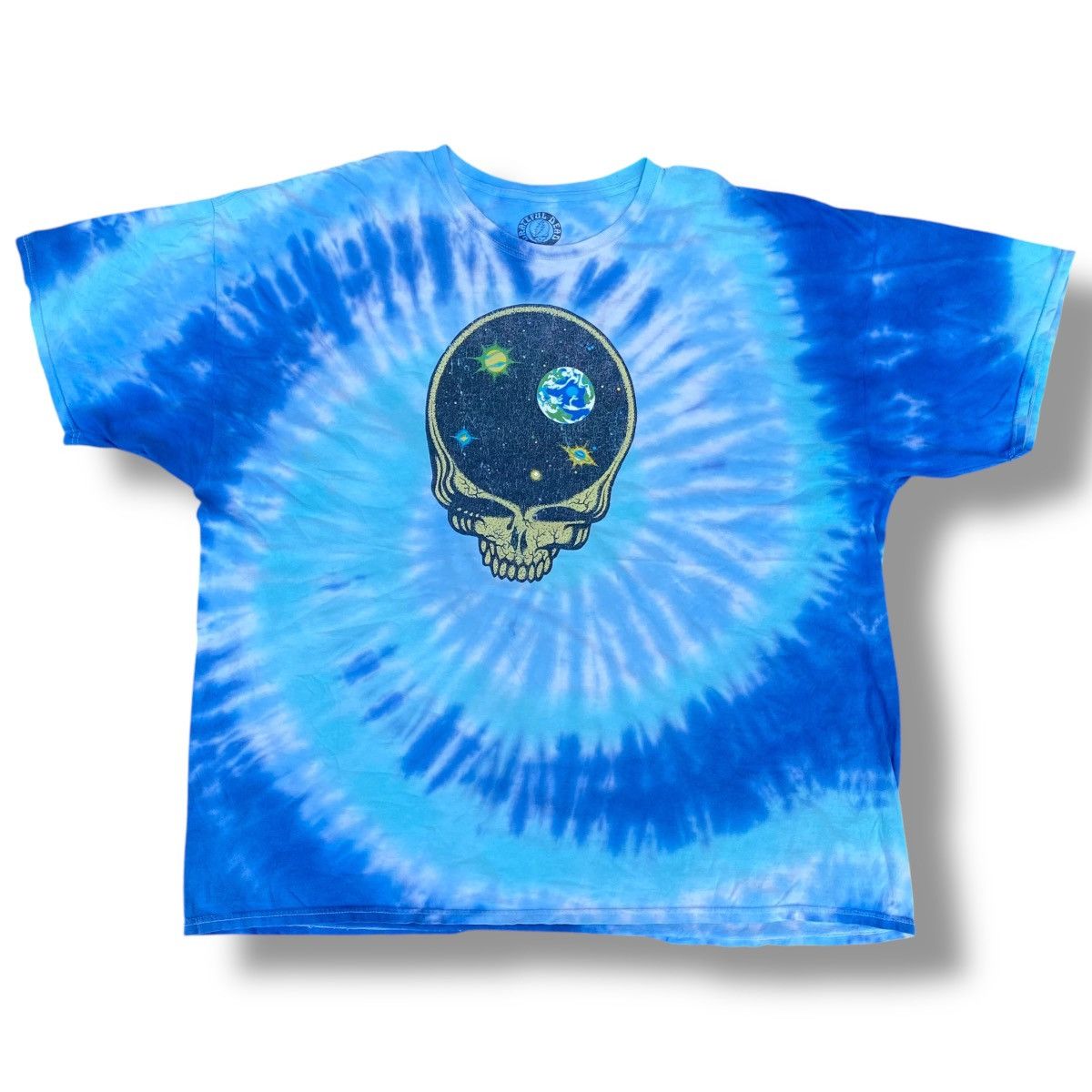 Band Tees × Grateful Dead × Vintage Vintage Y2K Grateful Dead Space Skull Tie Dye Shirt. #E10 Size US XXL / EU 58 / 5 - 1 Thumbnail