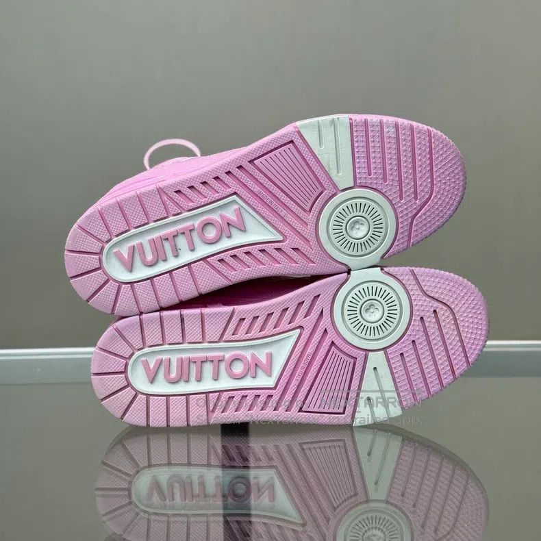 Louis Vuitton Louis Vuitton TRAINER 25 New Pink Denim shoes Size US 6.5 / IT 36.5 - 7 Thumbnail