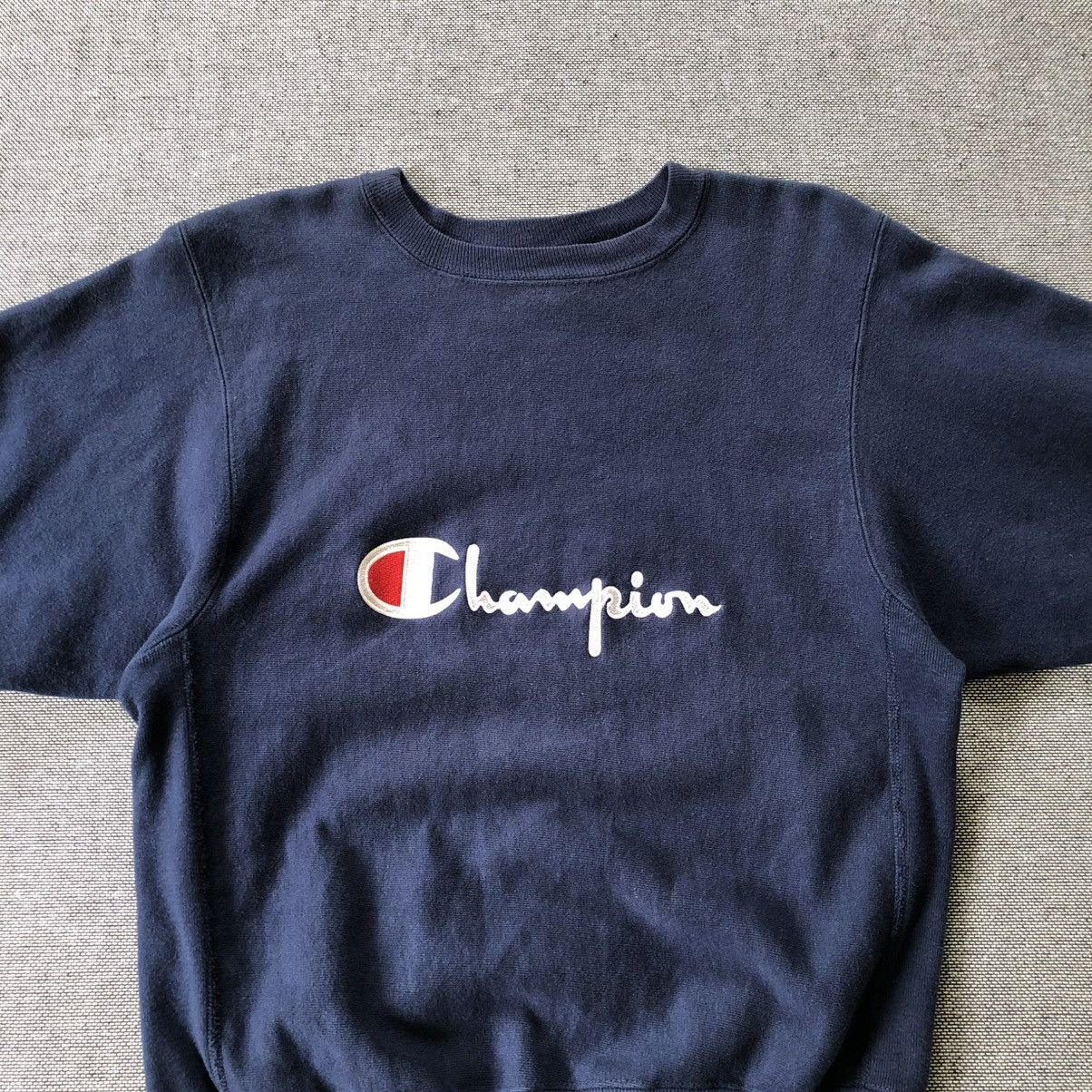 Champion CHAMPION Reverse Weave Embroidery Spellout Sweatshirt Size US M / EU 48-50 / 2 - 2 Thumbnail