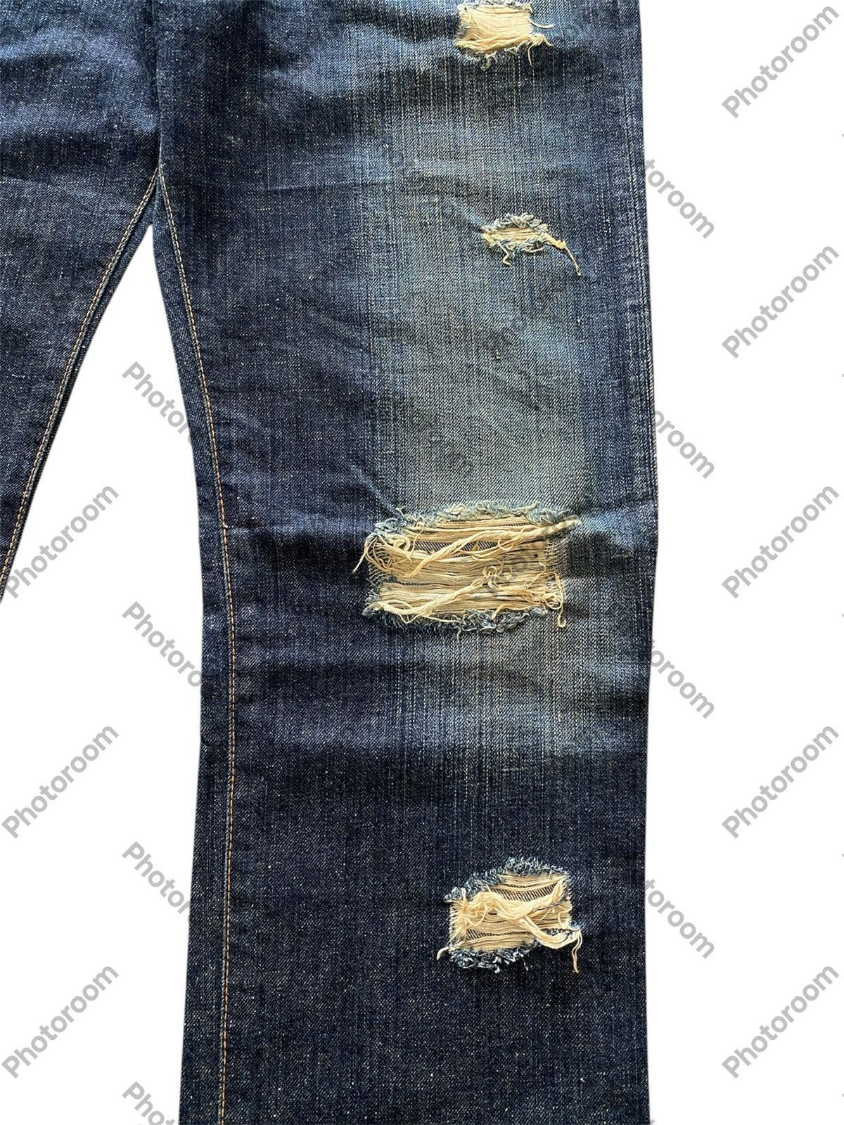 Edwin × Hysteric Glamour × Tornado Mart Vintage Jeans Japanese Edwin 502 Mud Rusty Distressed Size US 32 / EU 48 - 6 Thumbnail