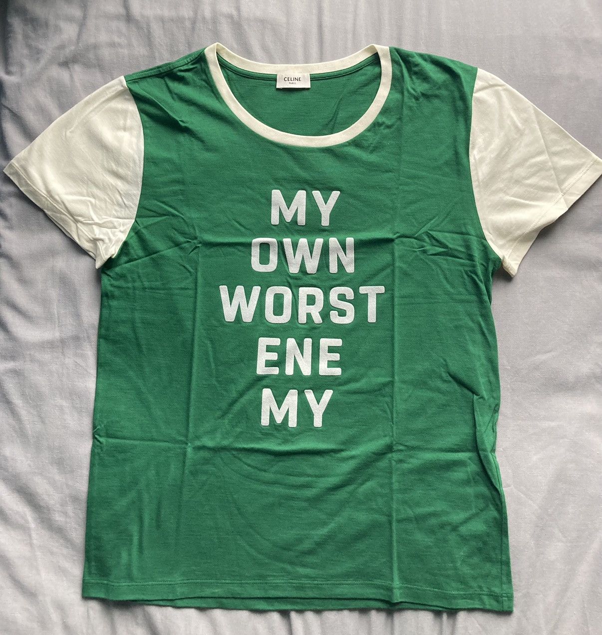 Celine Celine - My Own Worst Enemy Ringer Tee | Grailed
