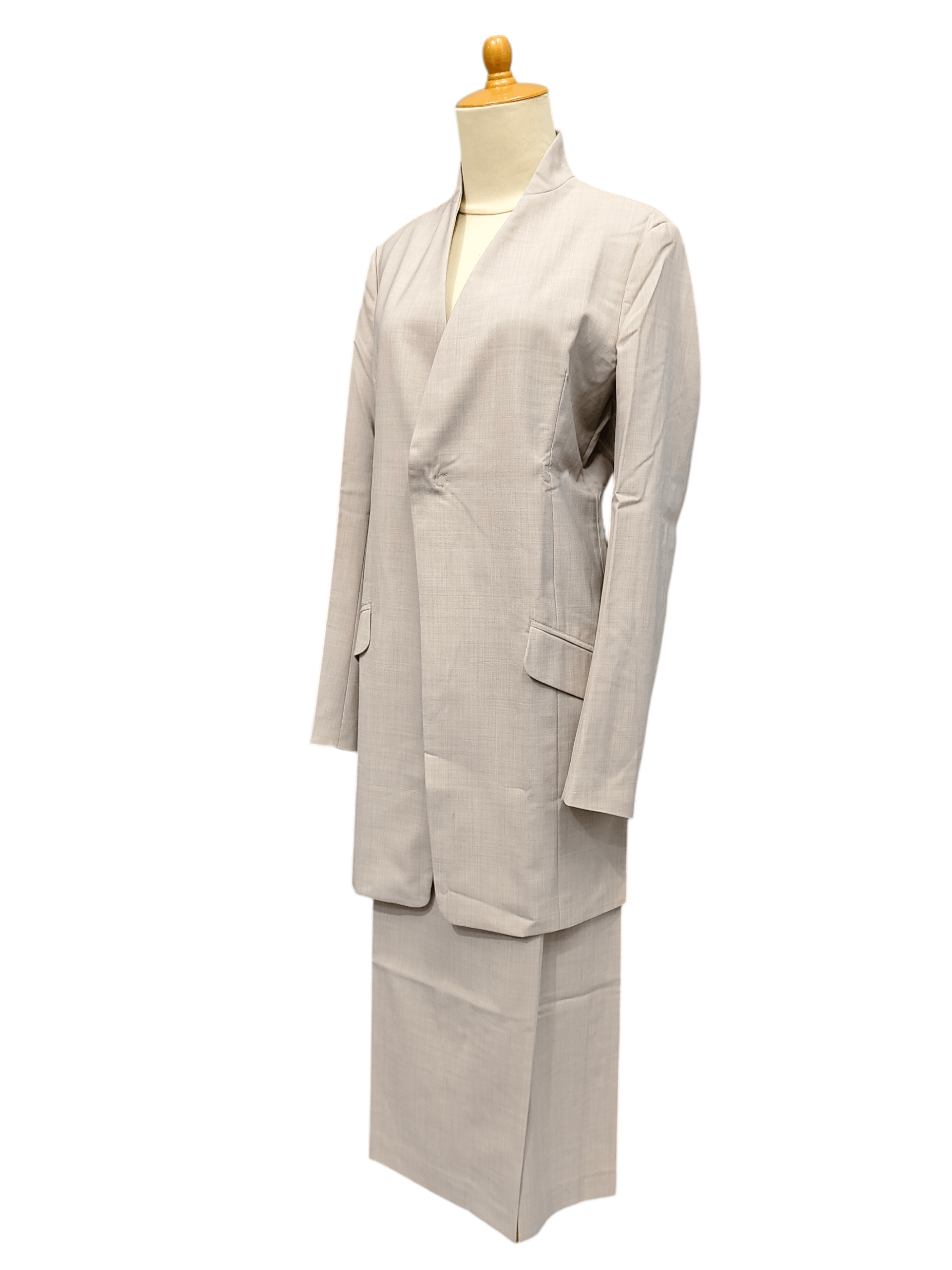 Yohji Yamamoto SAMPLE🔥Y's Yohji Yamamoto Set Tailored Jacket Colomn Skirt Size M / US 6-8 / IT 42-44 - 3 Thumbnail