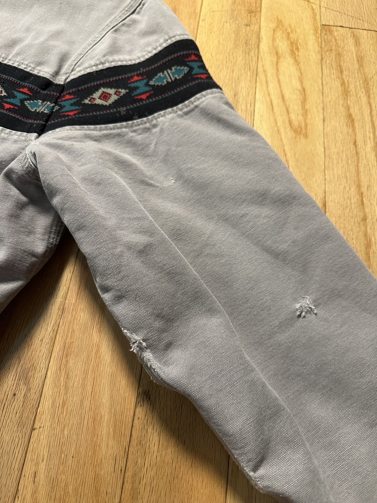 Carhartt Carhartt Aztec Grail Jacket J77CMT Grey 1999 XL Distressed Size US XL / EU 56 / 4 - 17 Thumbnail