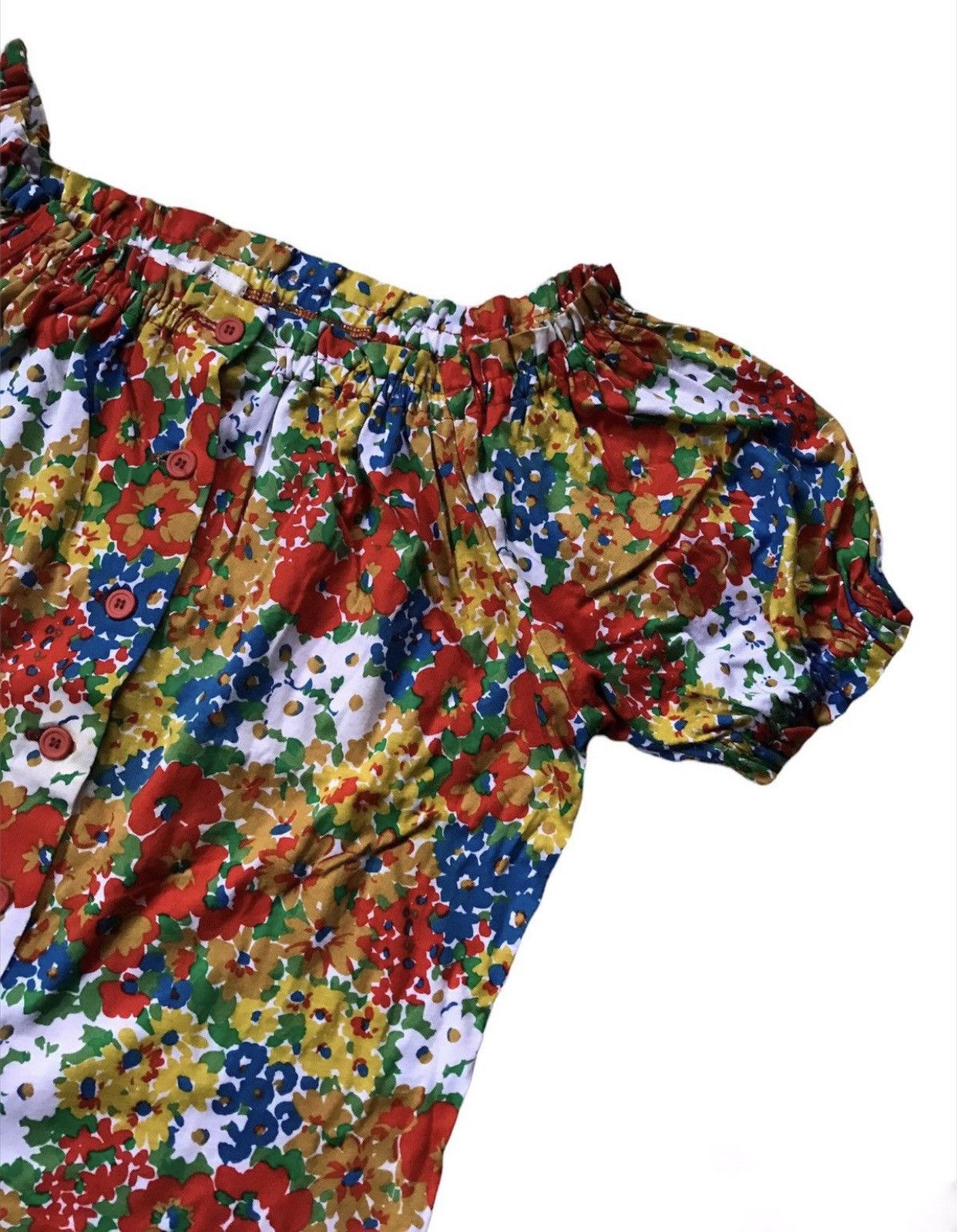 Kenzo × Vintage 💥Vintage Kenzo Floral Button Shirt Size XS / US 0-2 / IT 36-38 - 2 Thumbnail