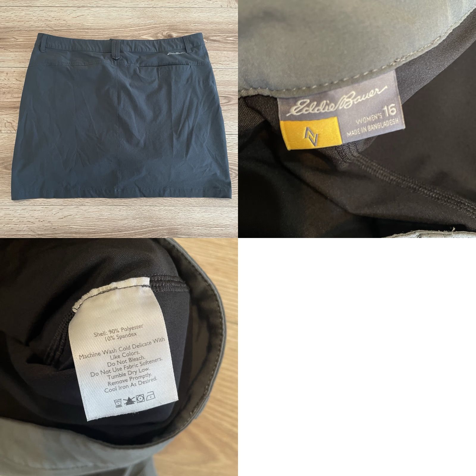 Eddie Bauer Eddie Bauer Adventurer 2.0 Skort Skirt Women Size 16 Gray Performance Size 38" / US 16 / IT 52 - 8 Thumbnail