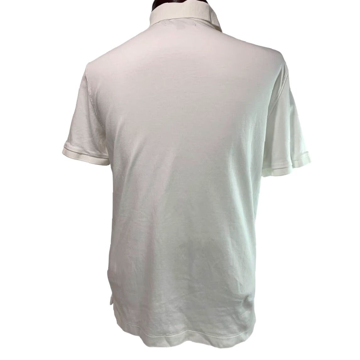 Banana Republic VINTAGE Banana Republic Polo White Short Sleeve Shirt Golf Shirt Luxury Touch Performance L Mens Large White Chest 19.5 Length 25.5 100% Cotton Size US L / EU 52-54 / 3 - 5 Thumbnail