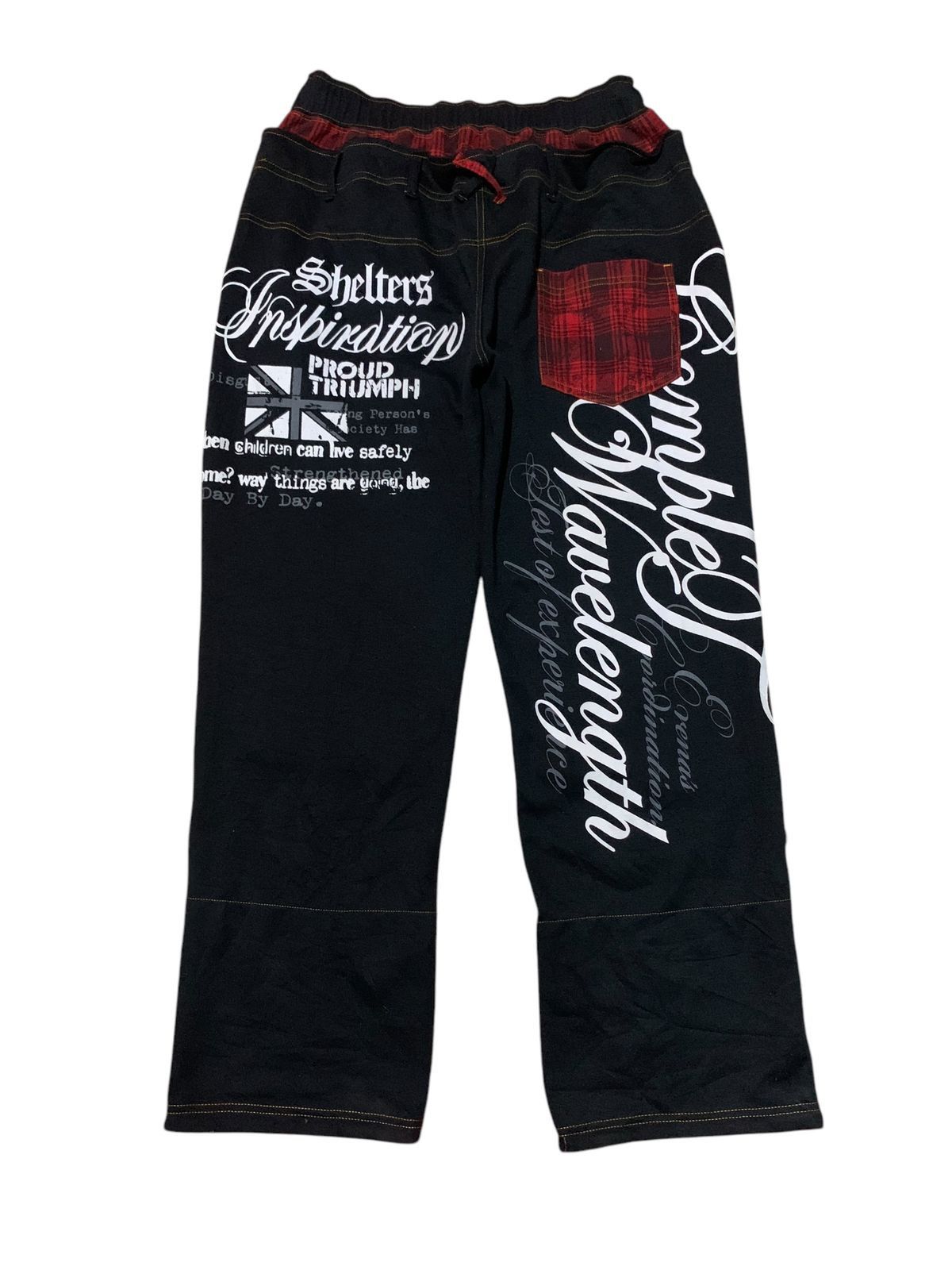 Japanese Brand × Vintage Y2k Beaumere double waist poem sweatpants Size US 32 / EU 48 - 6 Thumbnail