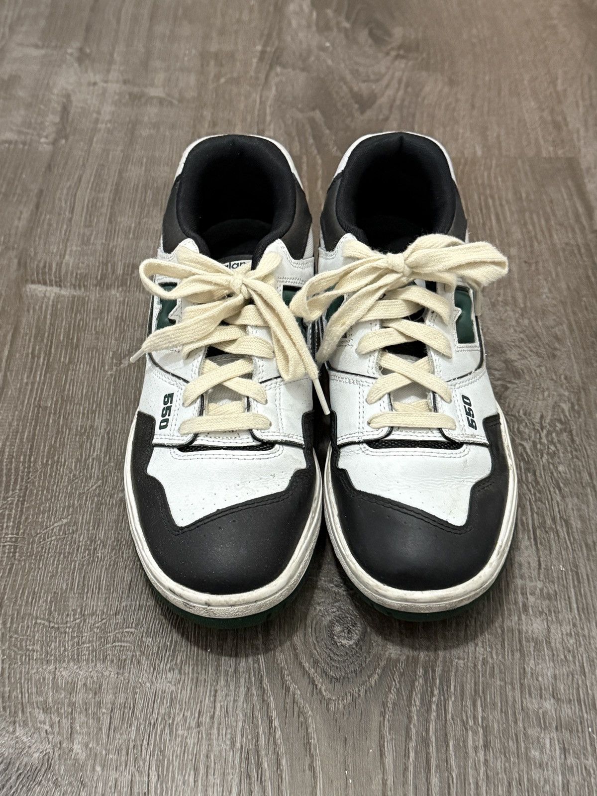 New Balance Green white and black 550 Size US 8 / EU 41 - 1 Thumbnail
