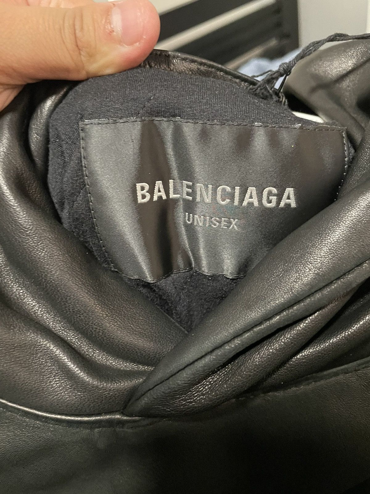 Balenciaga Balenciaga Leather Hoodie Size US M / EU 48-50 / 2 - 16 Thumbnail